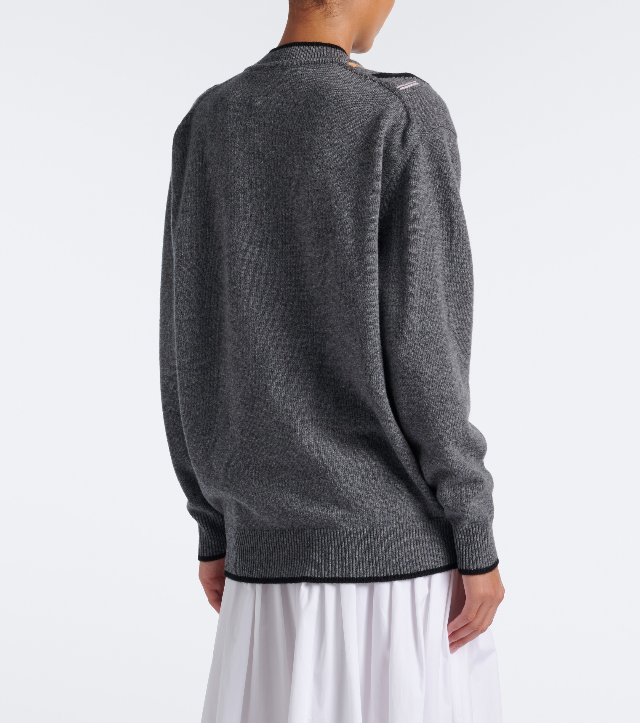 Plan C Plan C Argyle wool and cashmere sweater