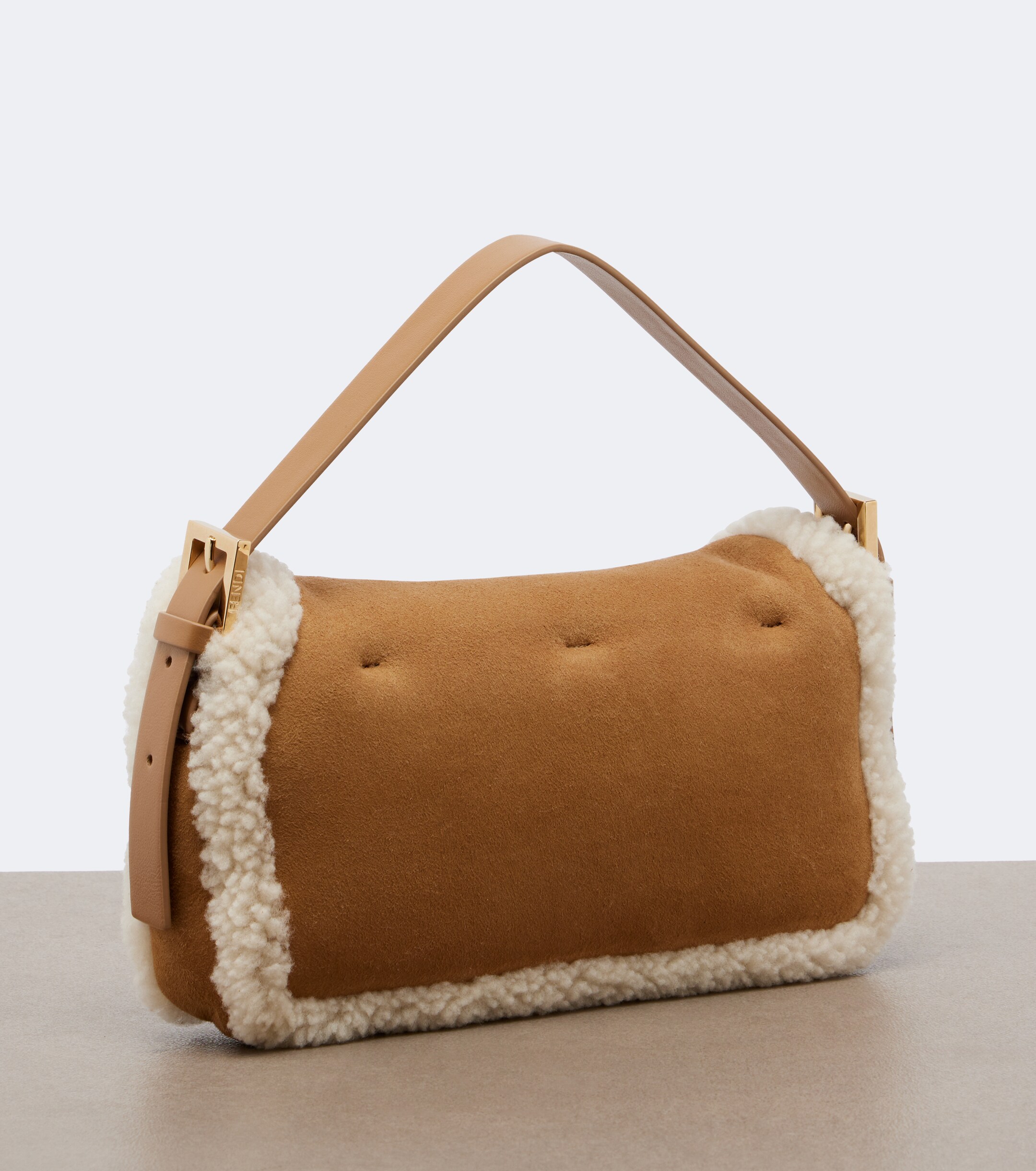 Fendi Fendi Baguette 26424 Small suede shoulder bag