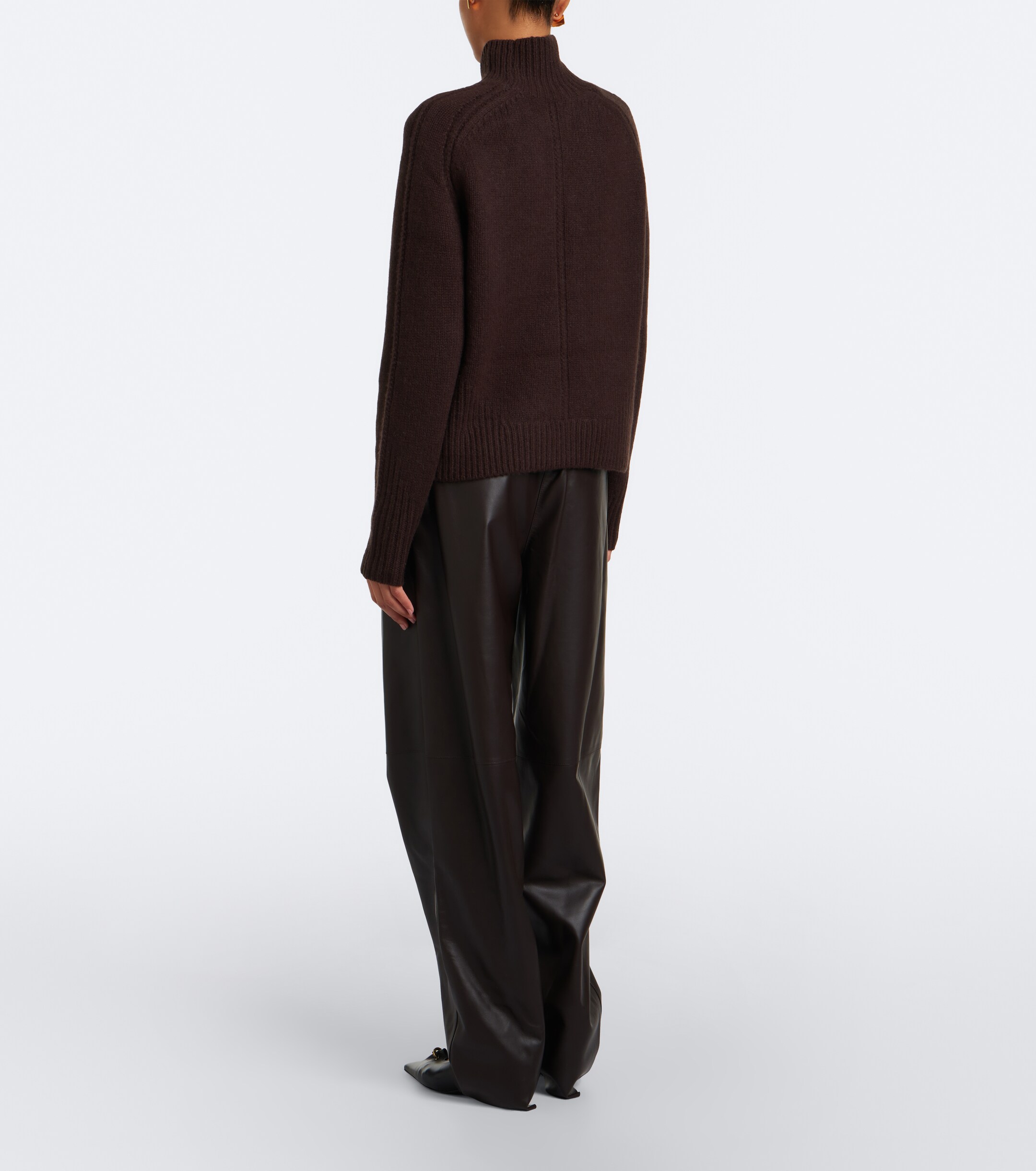 JOSEPH Joseph Nat leather barrel-leg pants