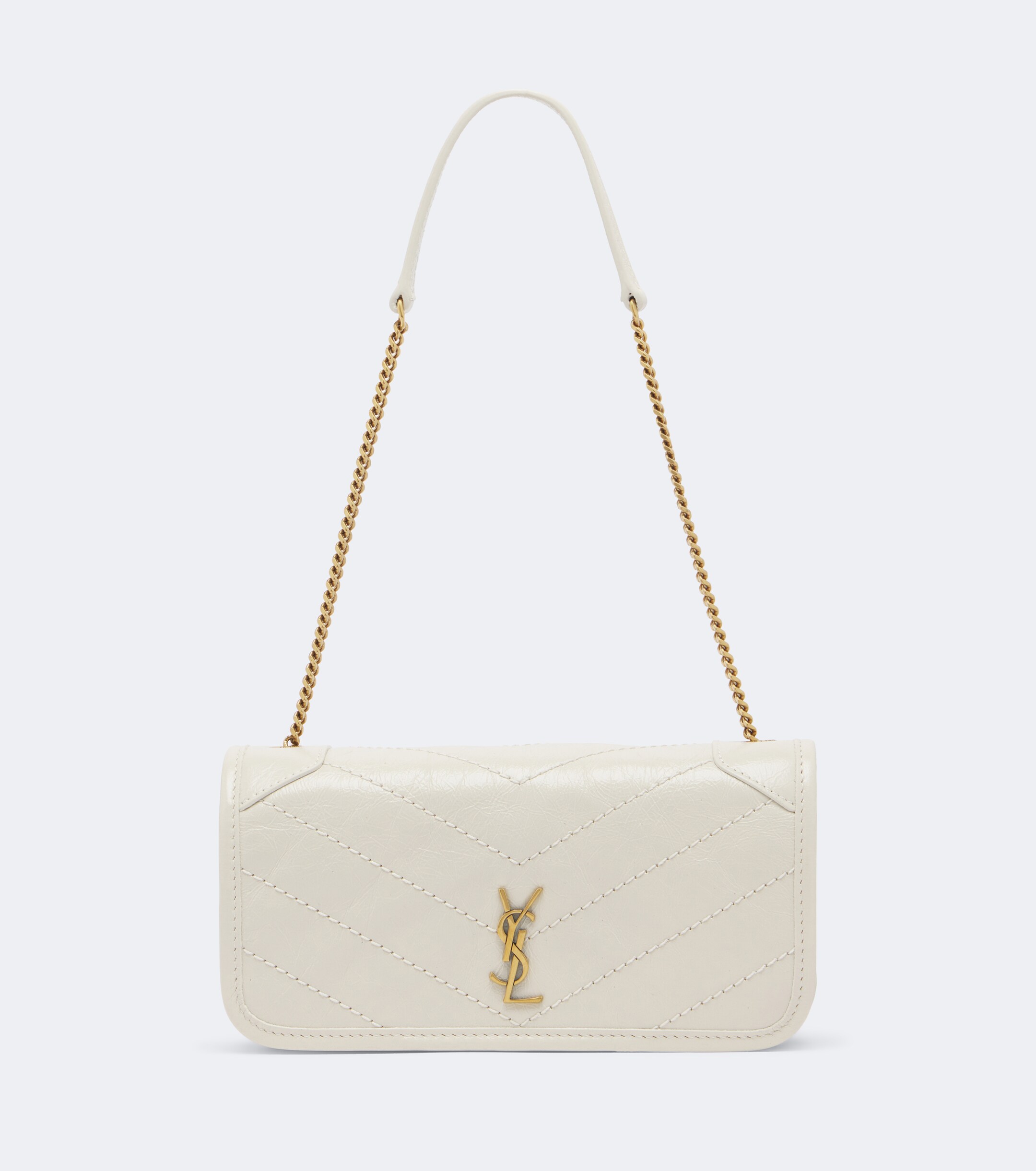 Saint Laurent Saint Laurent Niki leather wallet on chain