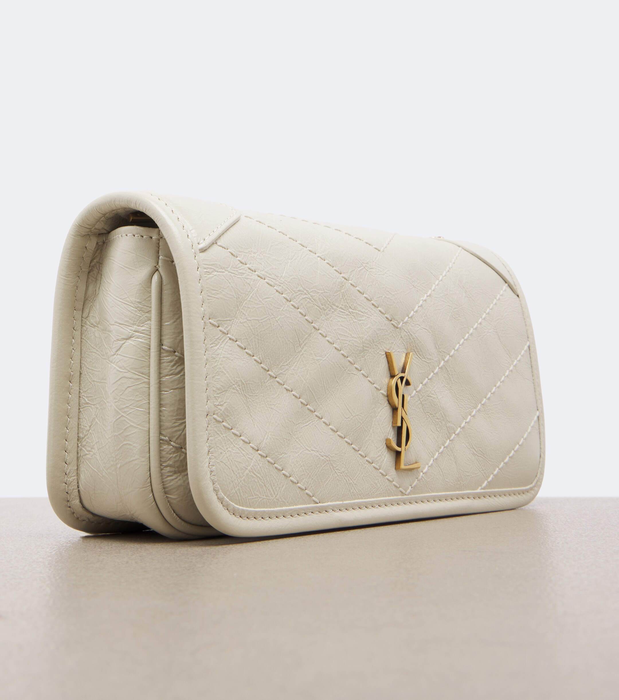 Saint Laurent Saint Laurent Niki leather wallet on chain