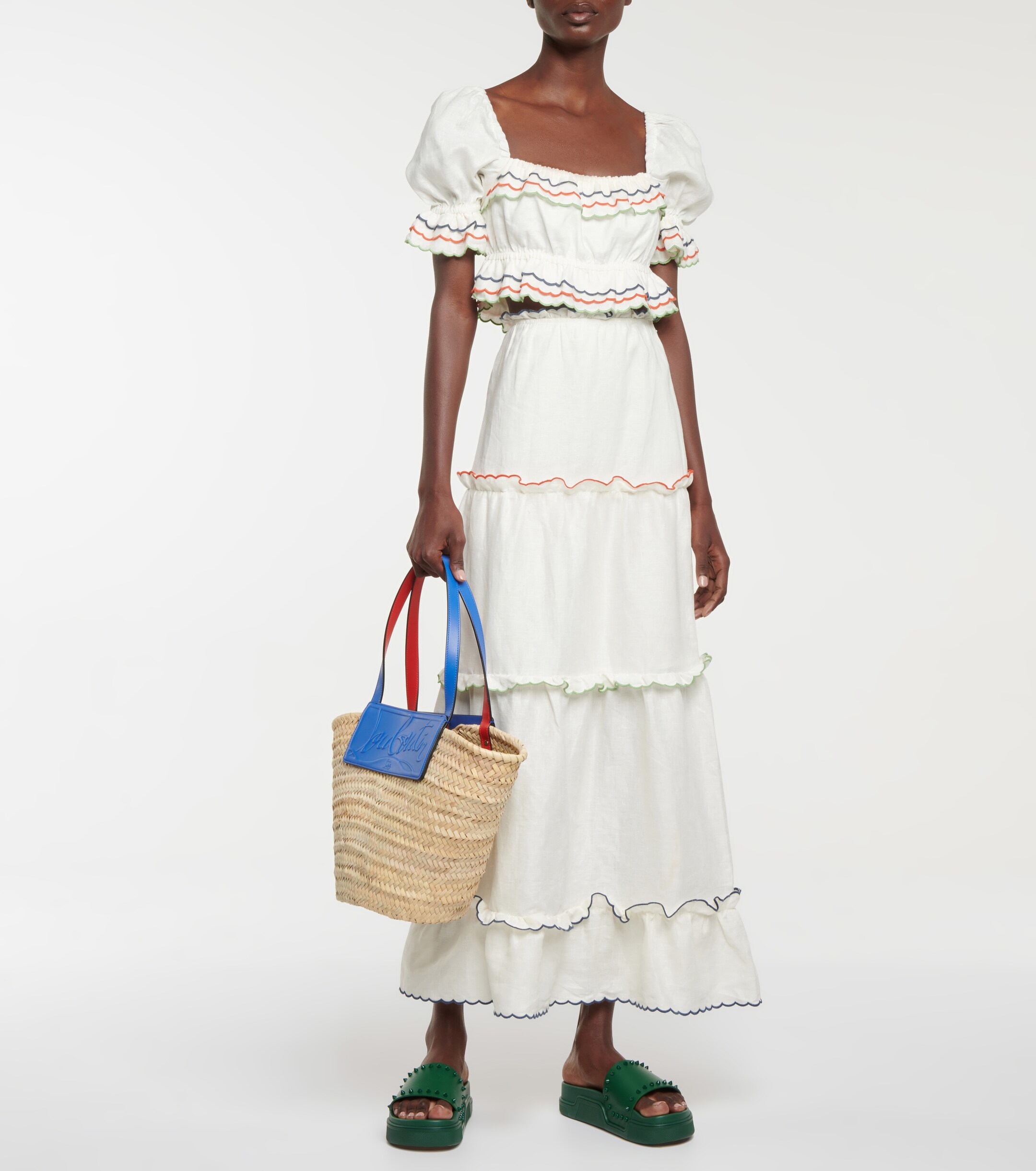 CHRISTIAN LOUBOUTIN Loubishore woven tote