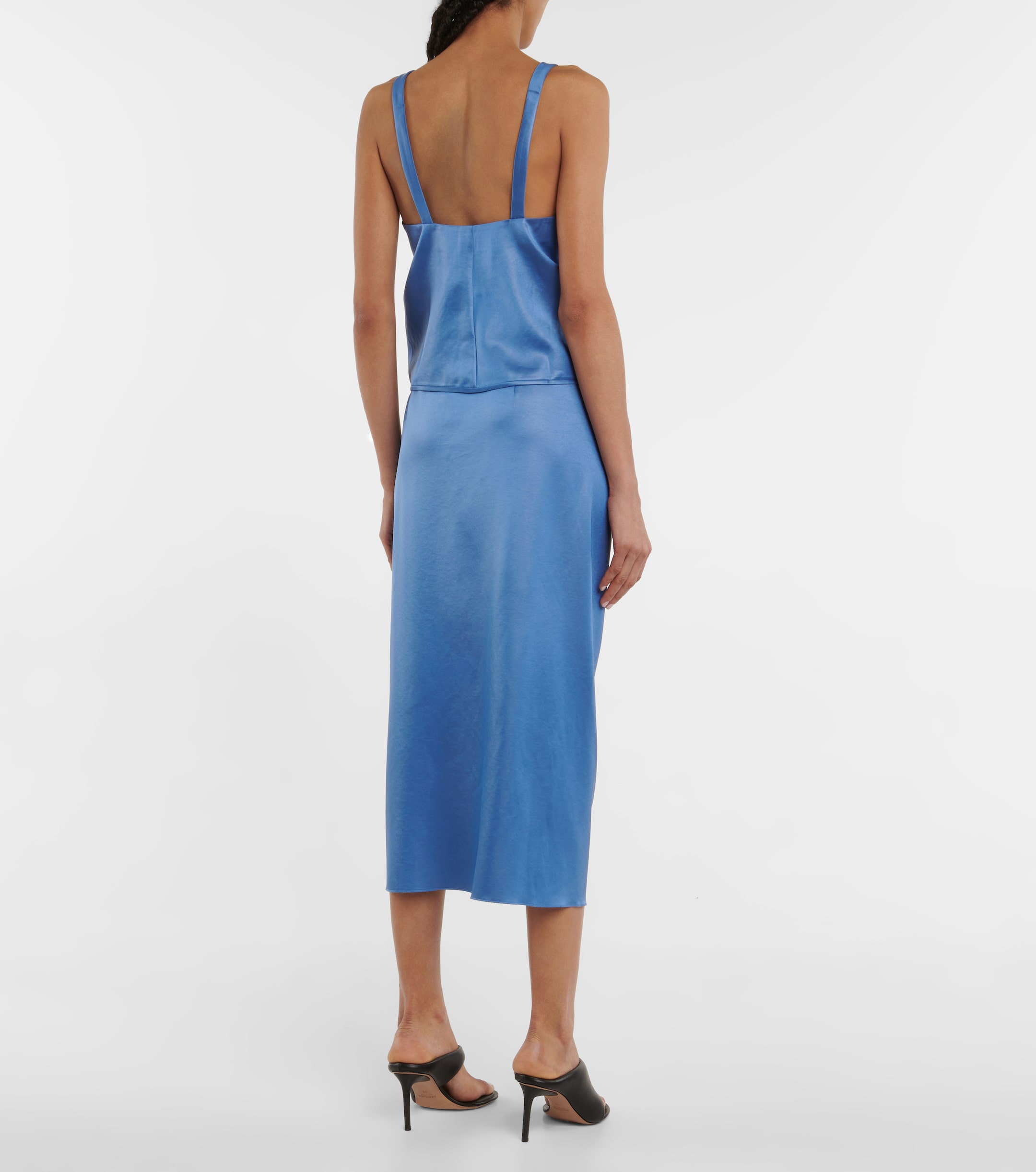 Nanushka Klara drawstring satin top