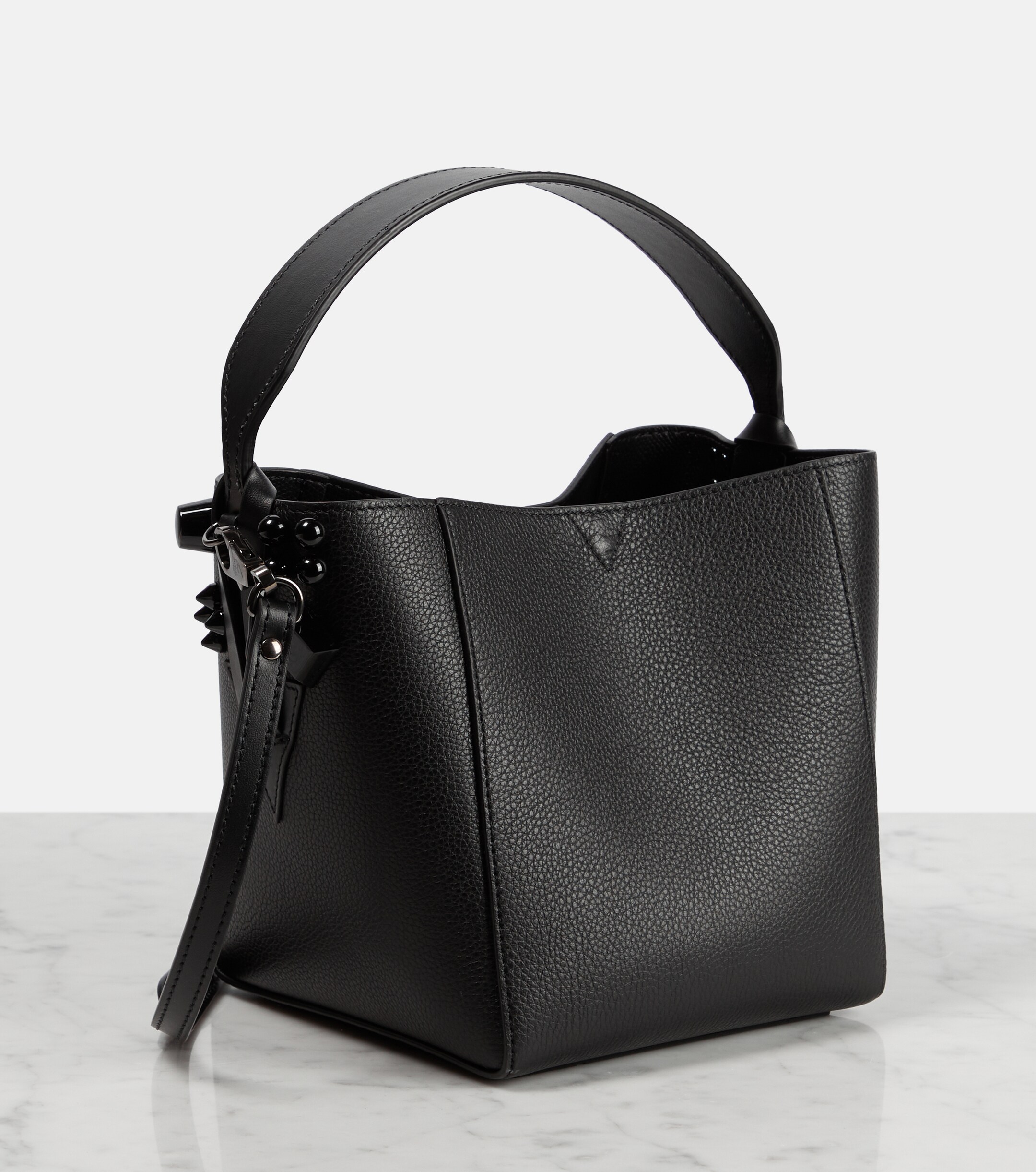 CHRISTIAN LOUBOUTIN Cabachic Mini leather bucket bag