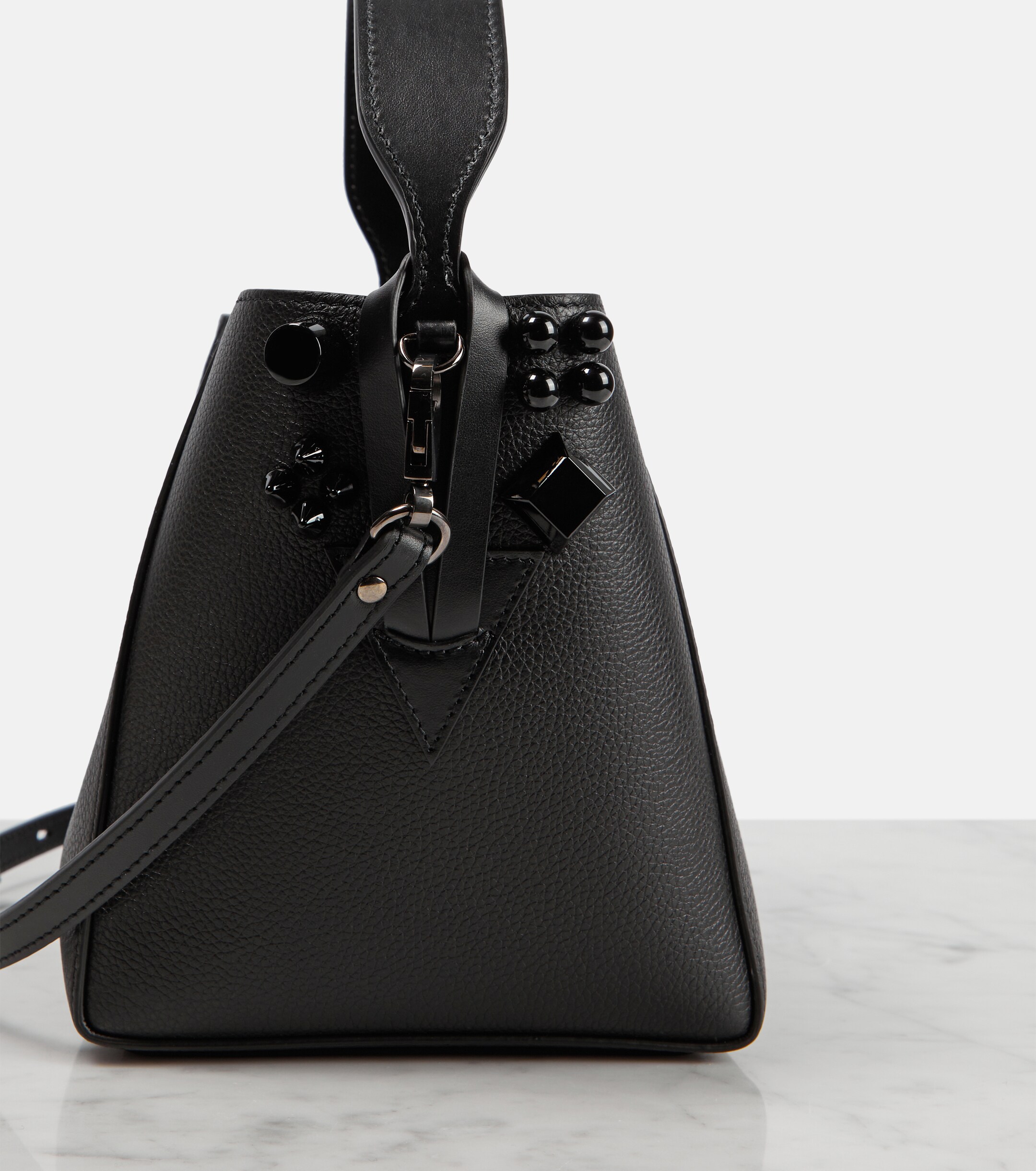 CHRISTIAN LOUBOUTIN Cabachic Mini leather bucket bag