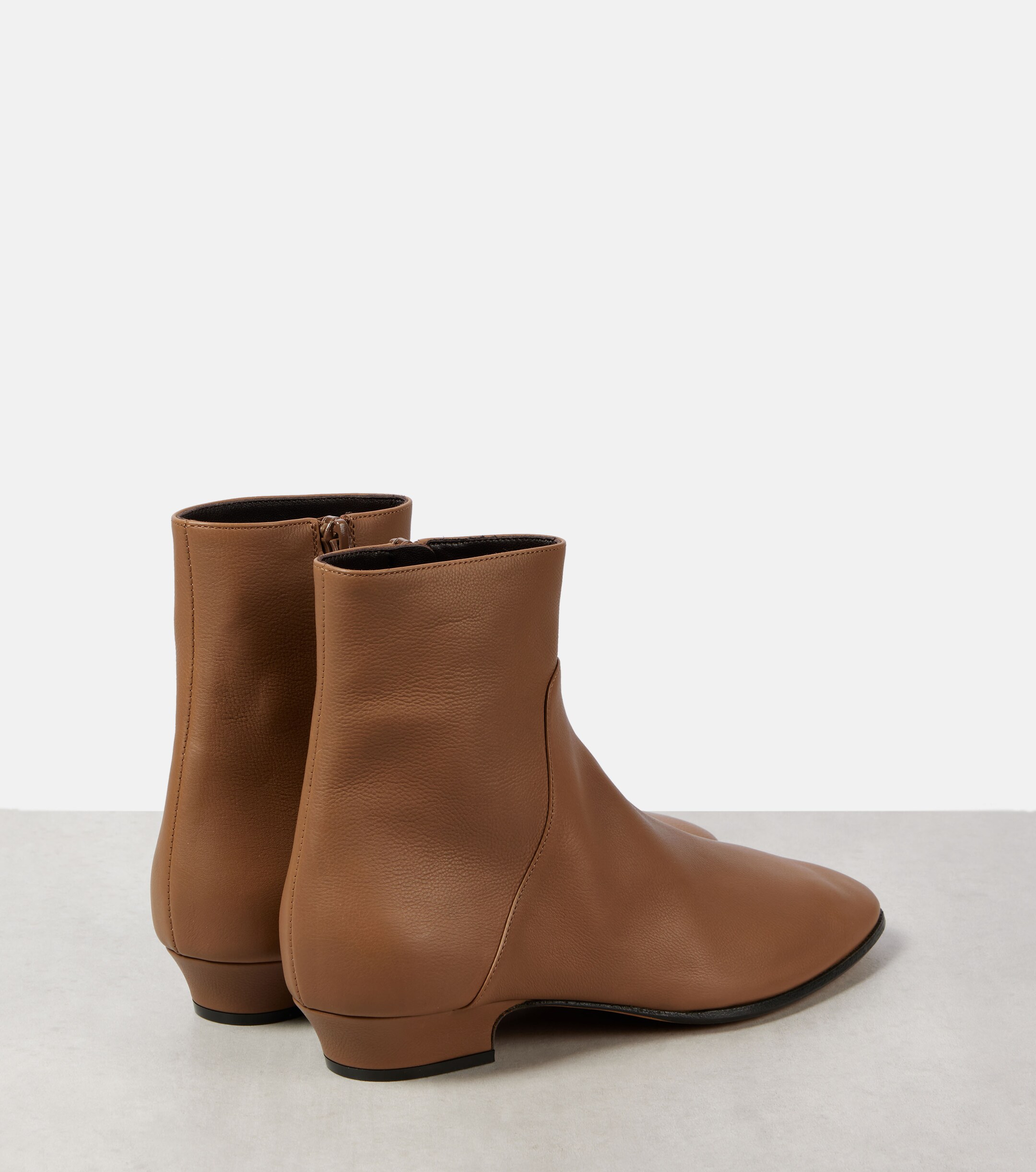 The Row Awar 25 leather ankle boots