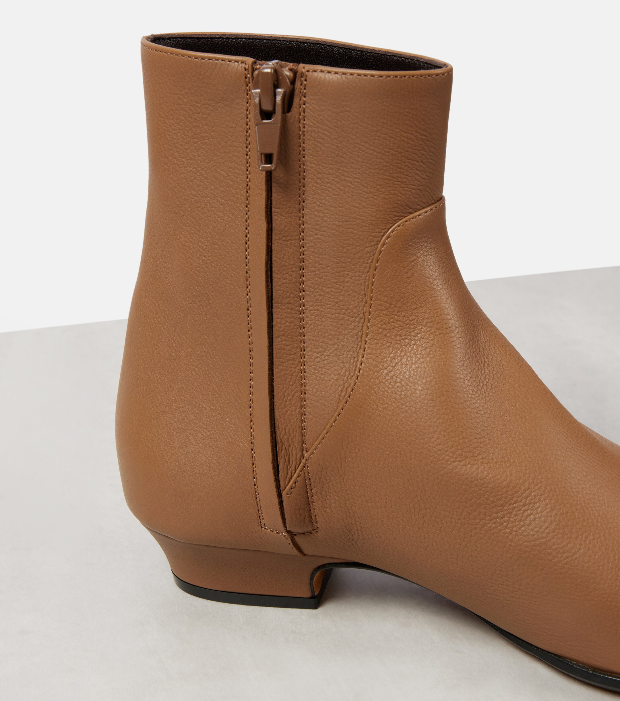 The Row Awar 25 leather ankle boots