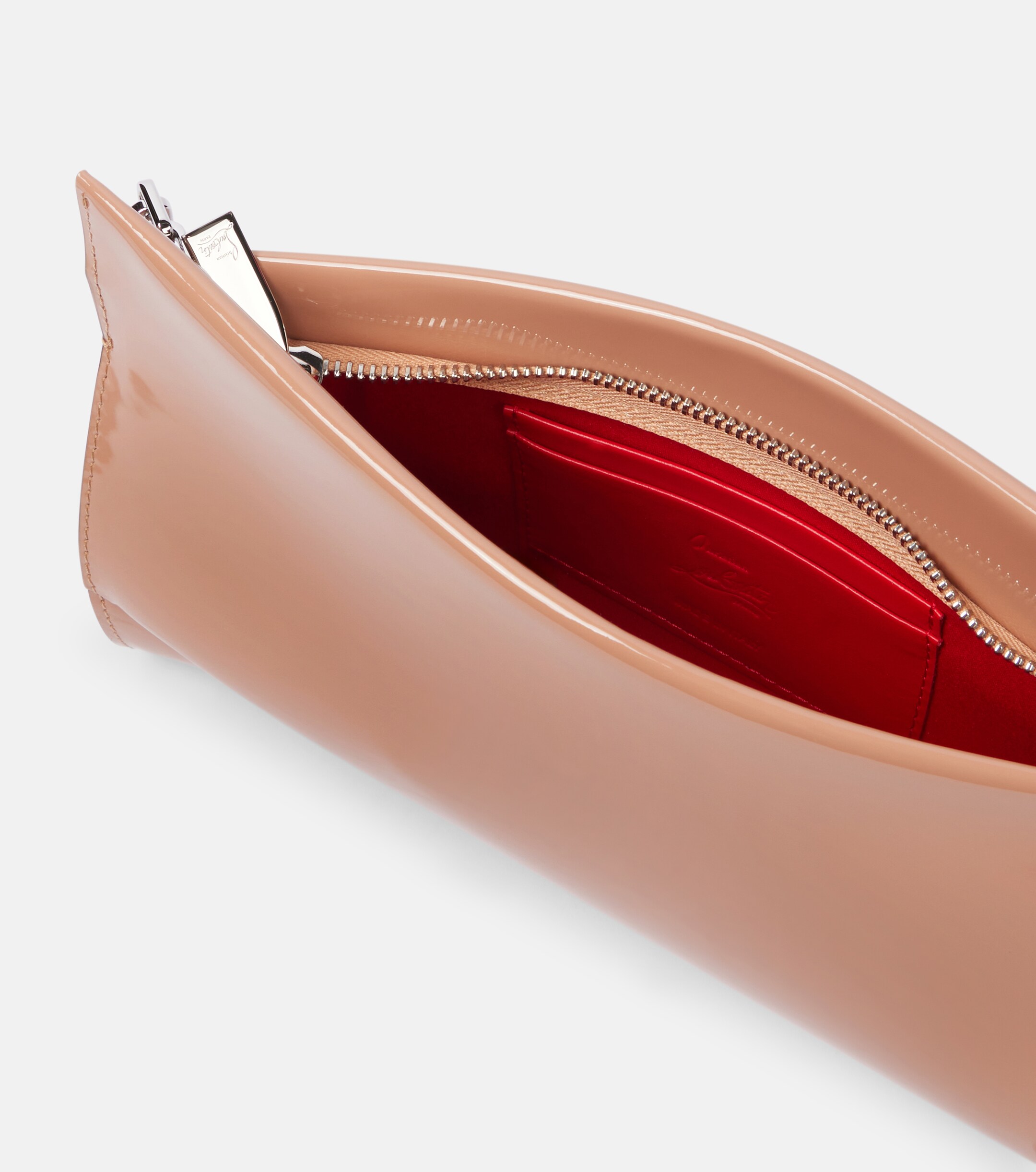 CHRISTIAN LOUBOUTIN Loubitwist Small patent leather clutch