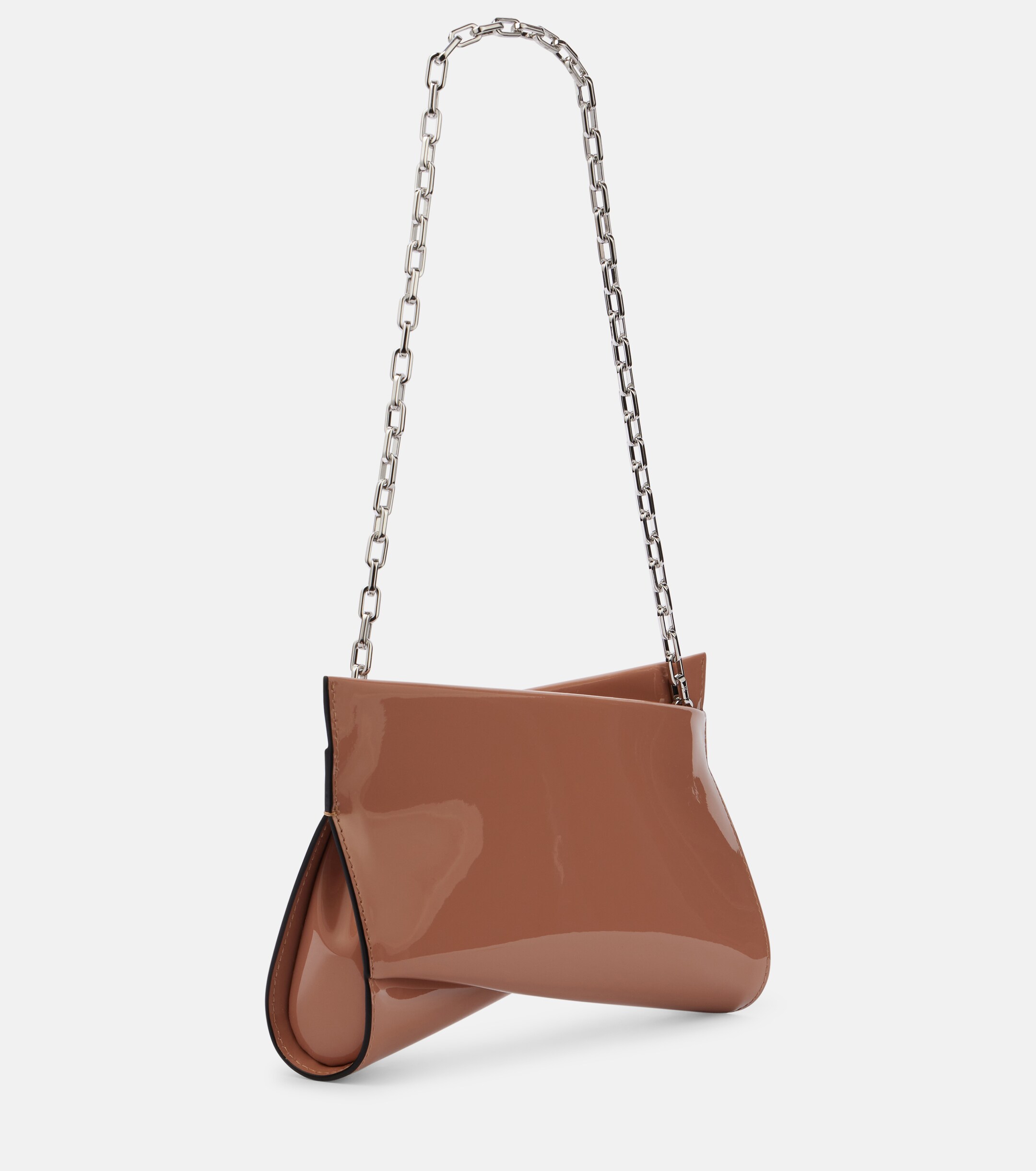 CHRISTIAN LOUBOUTIN Loubitwist Small patent leather clutch