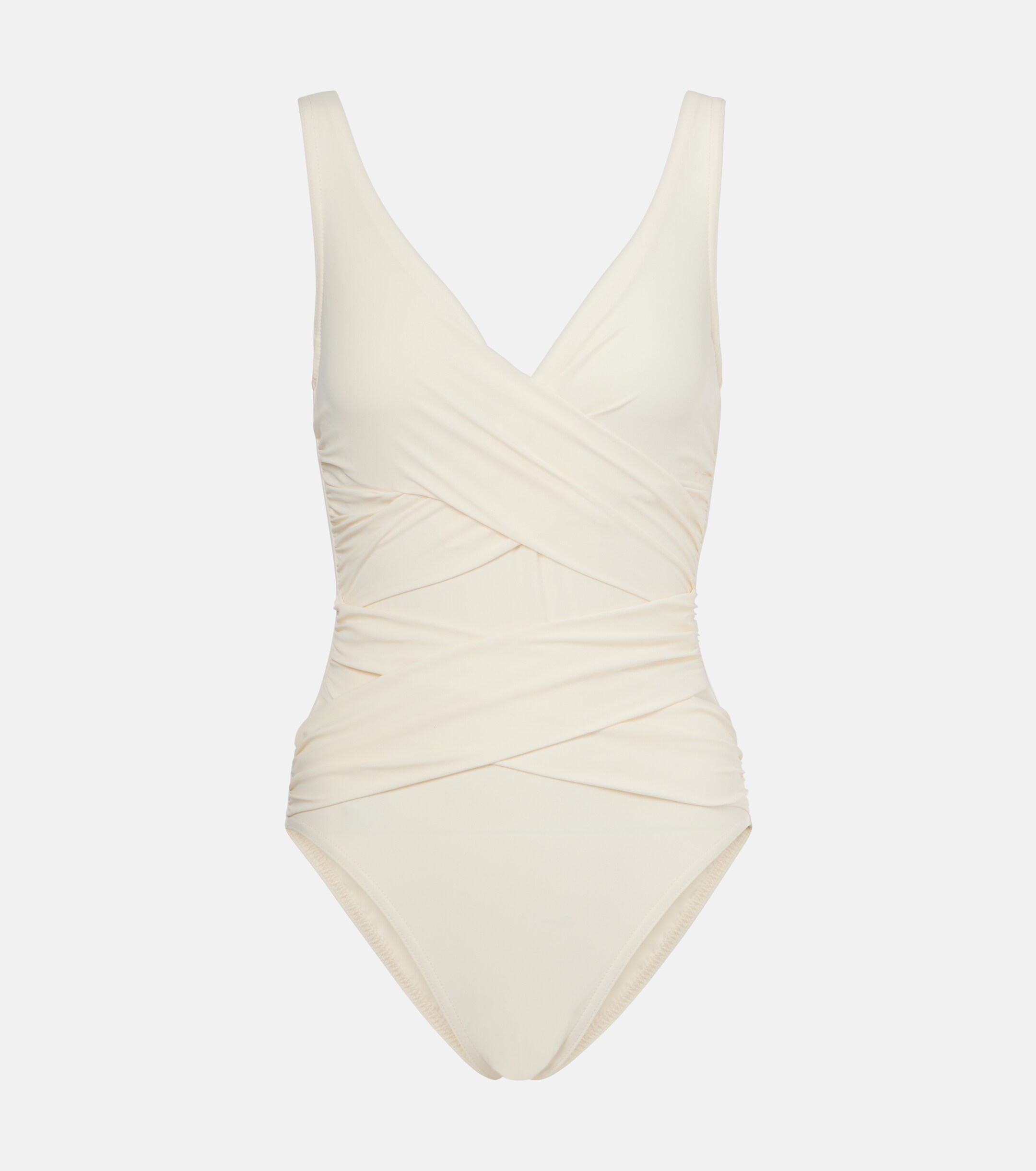 Karla Colletto Basics ruched swimsuit