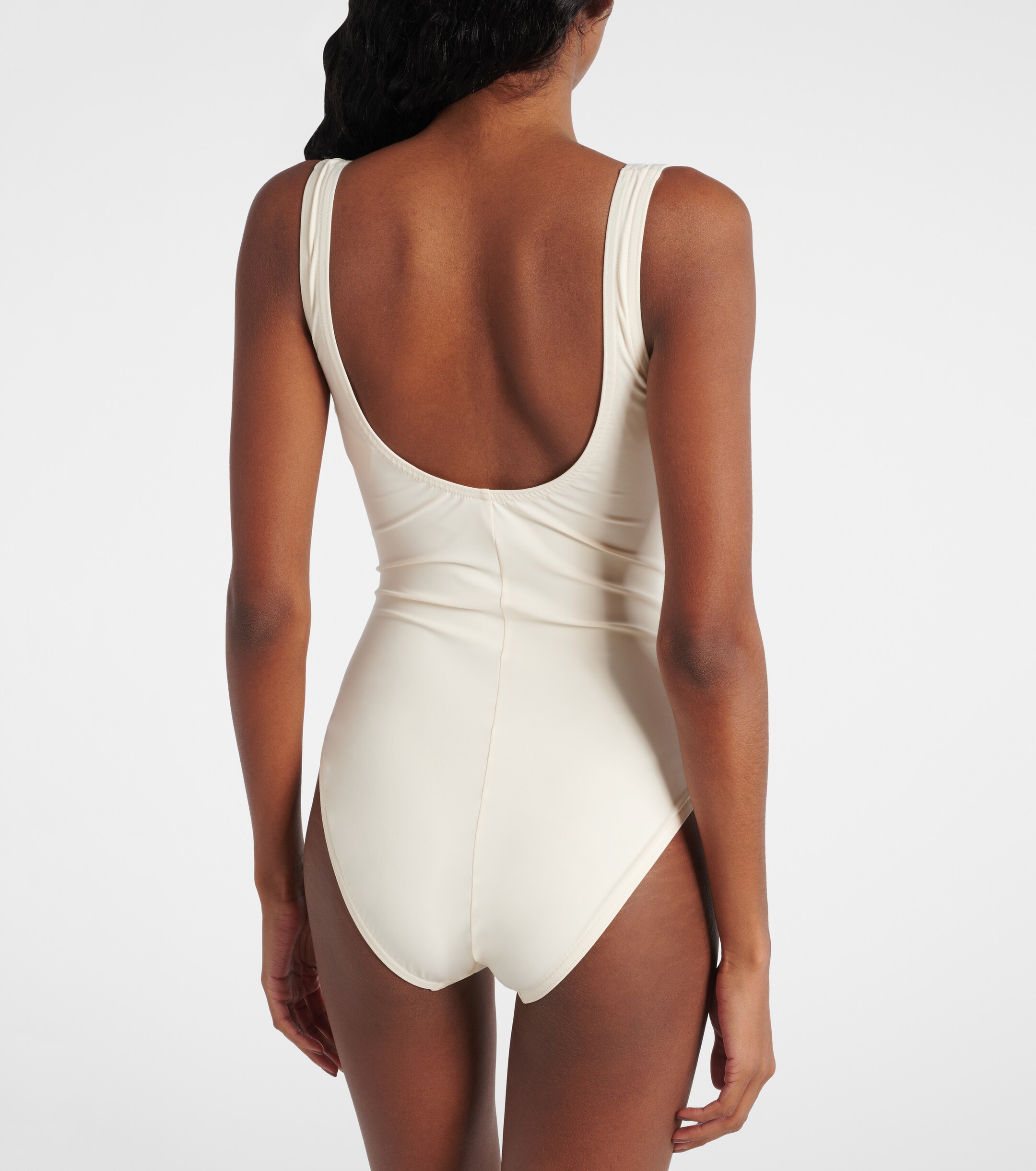Karla Colletto Basics ruched swimsuit