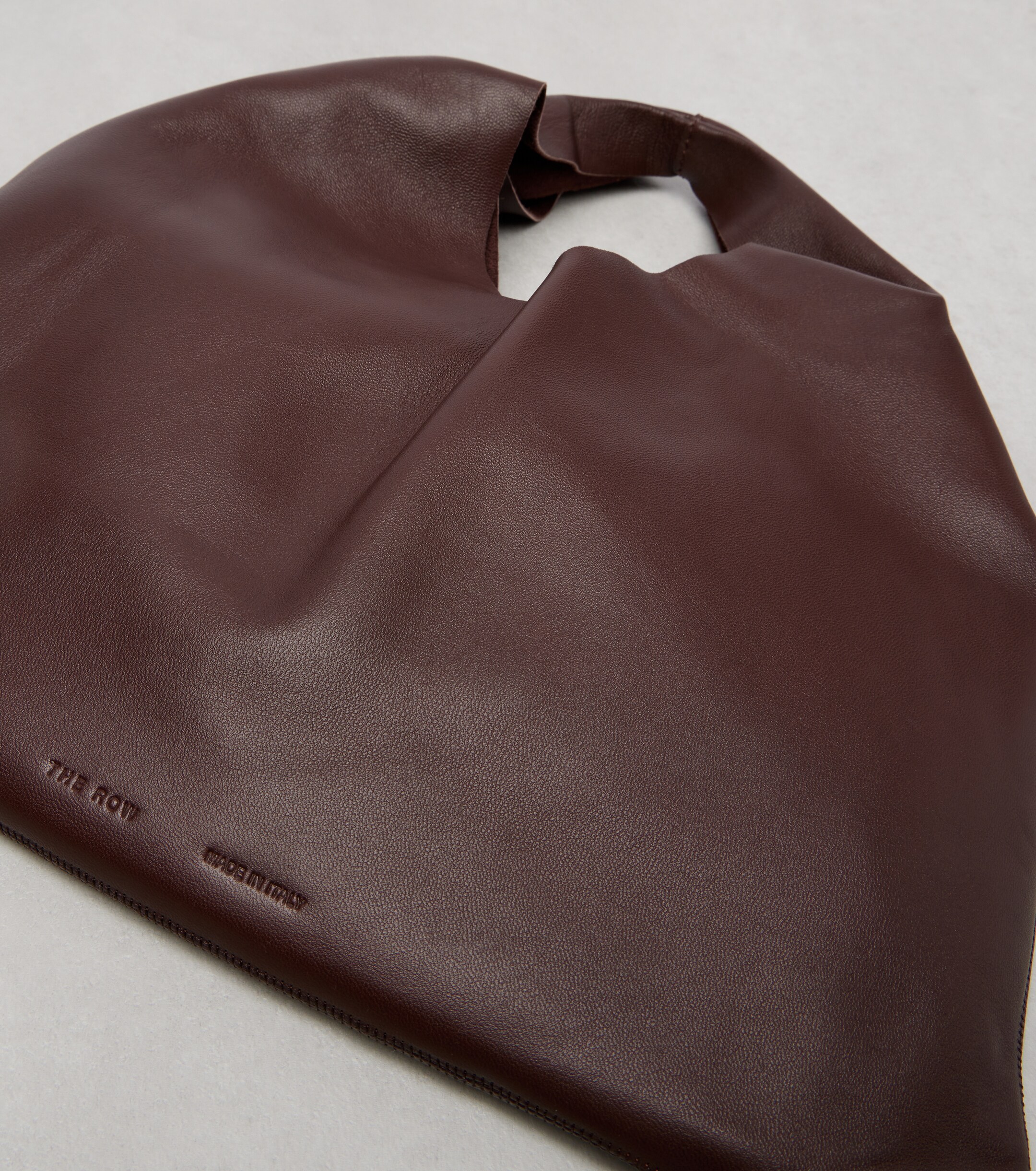 The Row Bindle Small leather top-handle bag