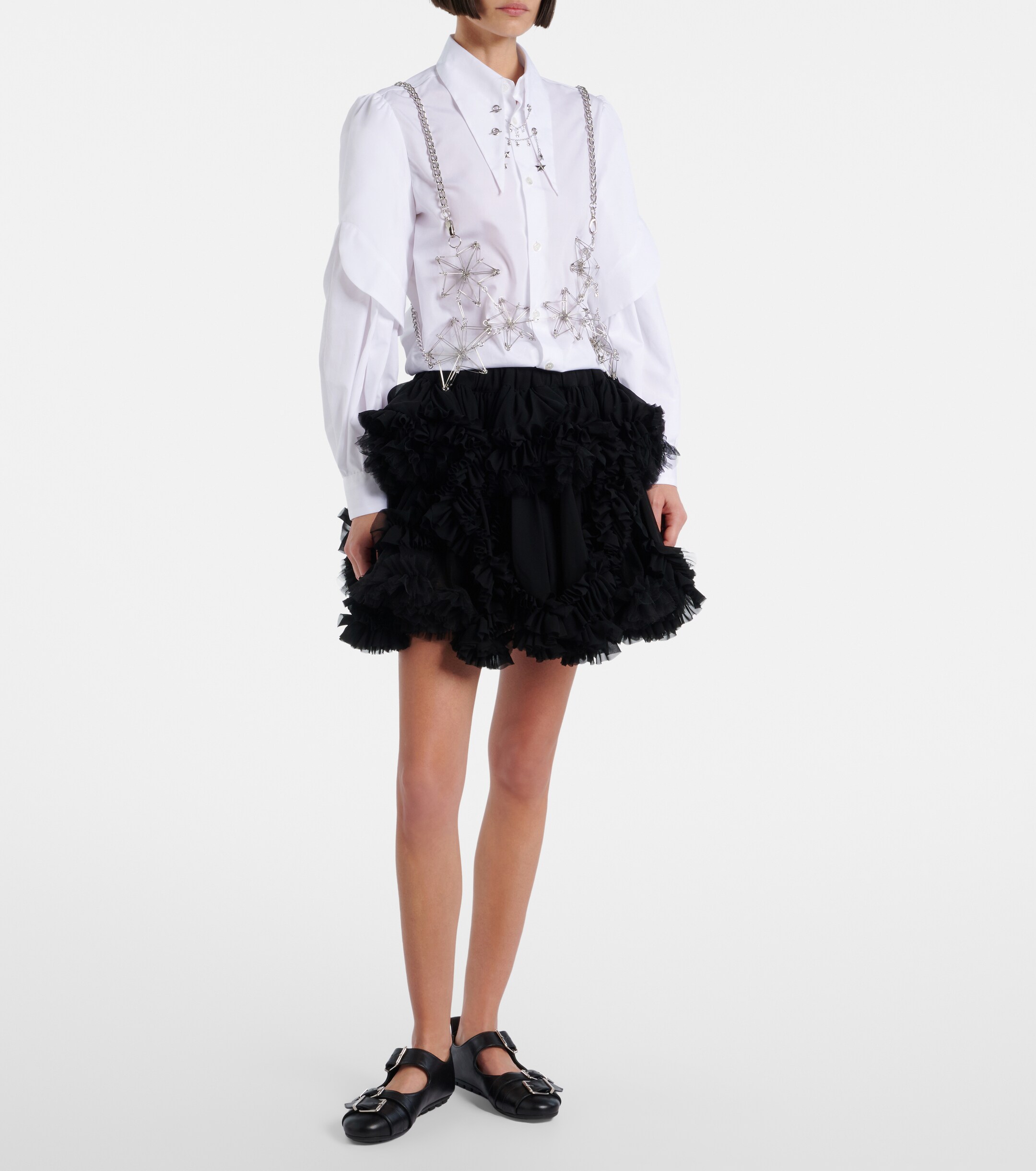 Noir Kei Ninomiya Chain-detail top