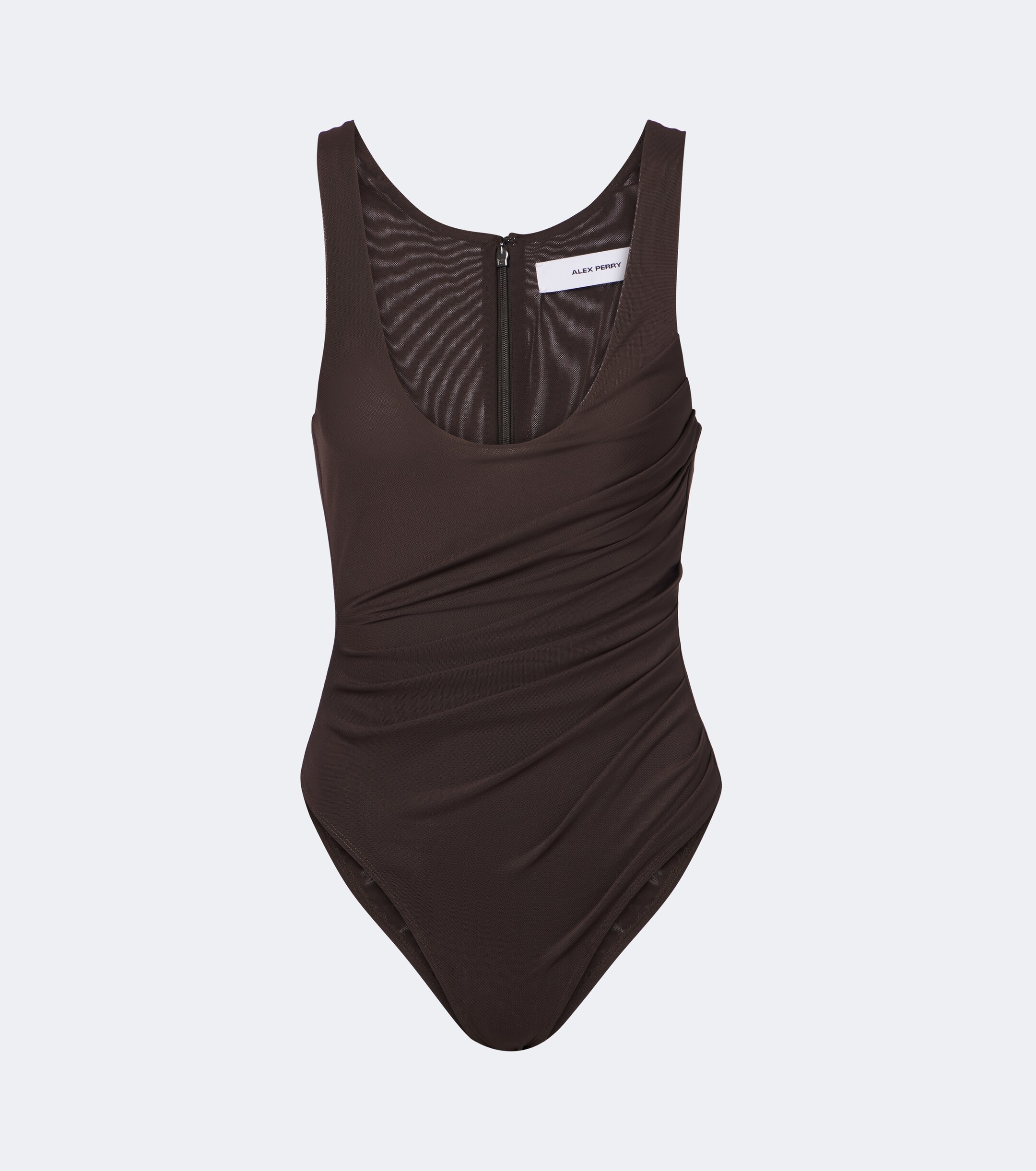 Alex Perry Alex Perry Gathered mesh bodysuit