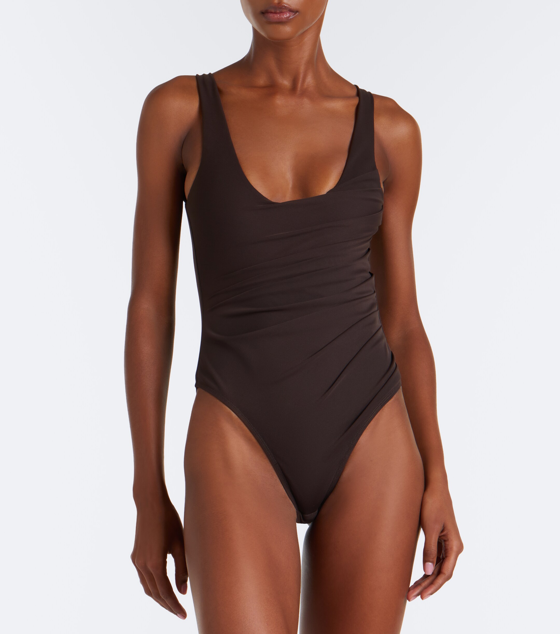 Alex Perry Alex Perry Gathered mesh bodysuit