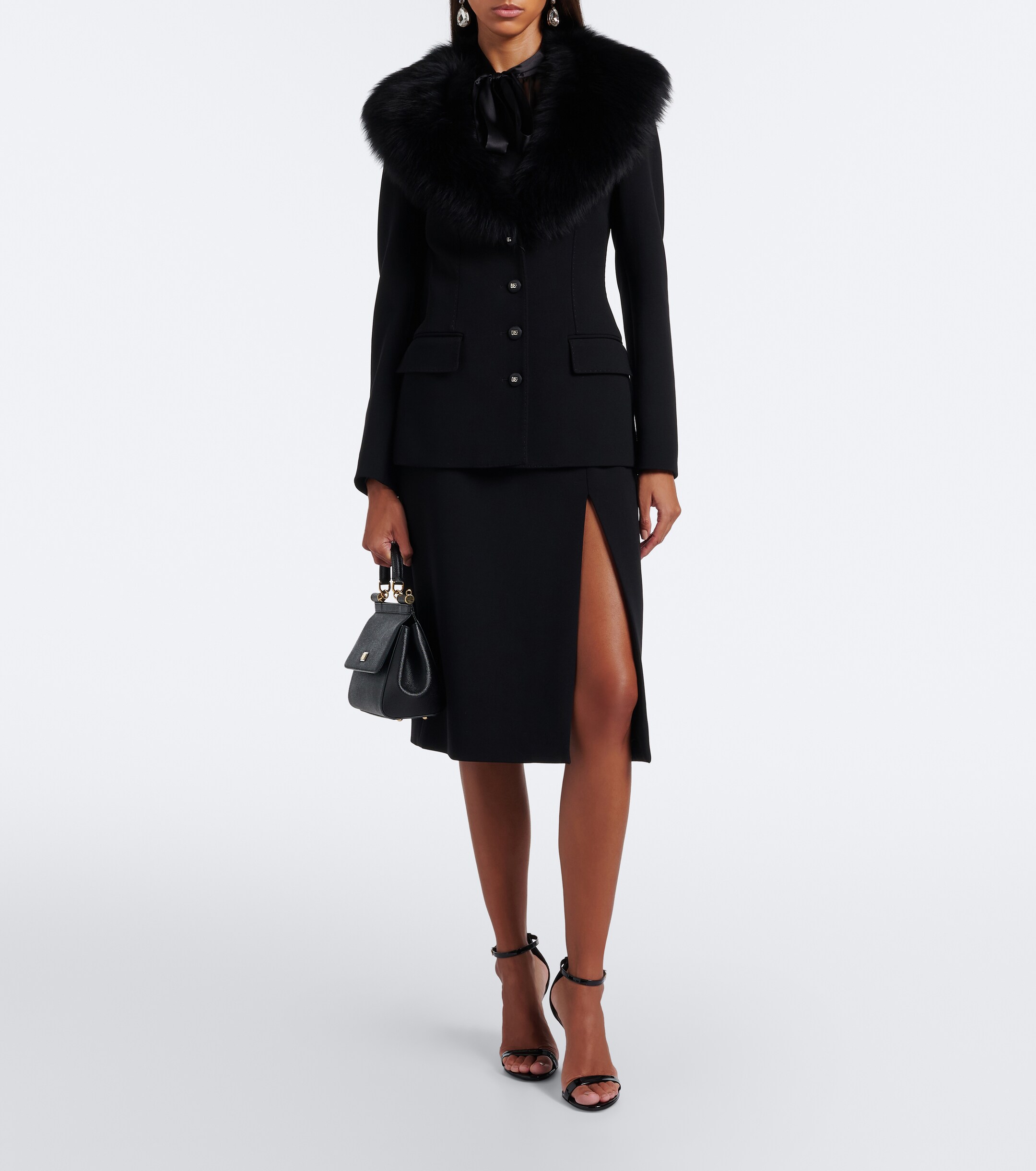 Dolce&Gabbana Dolce & Gabbana Wool-blend pencil skirt