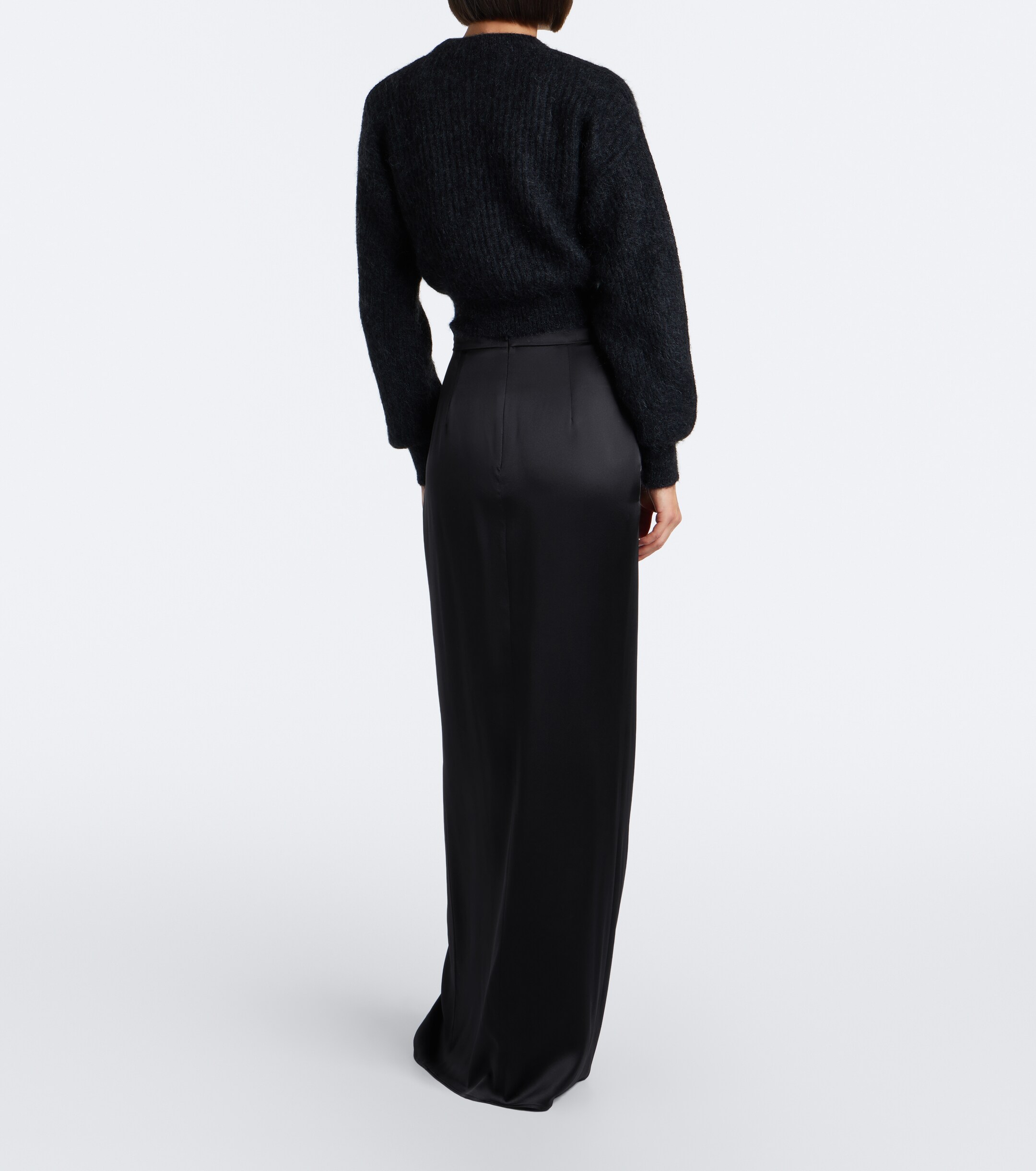 Max Mara Max Mara Draped silk maxi skirt