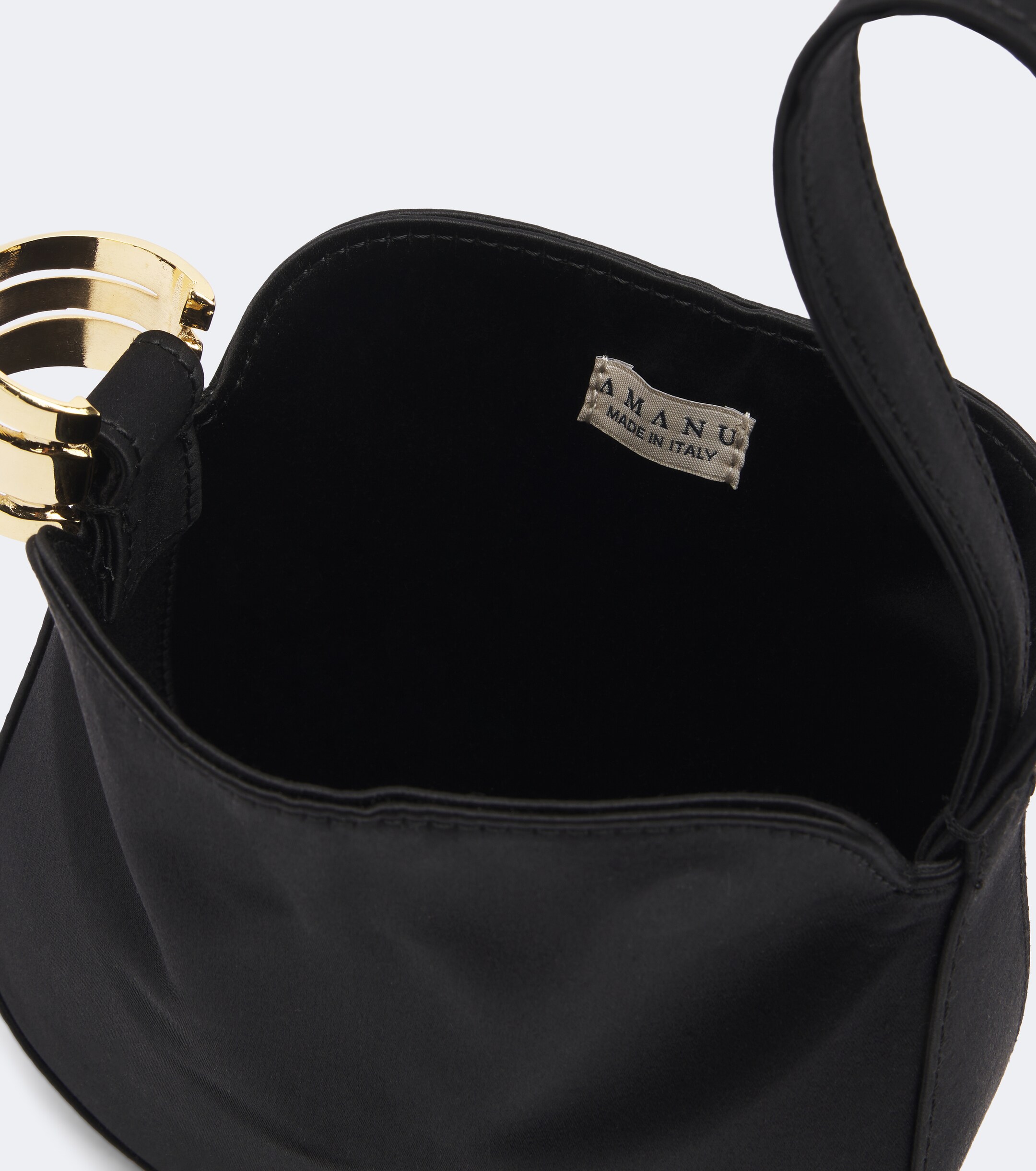 AMANU Amanu Zambia satin top-handle bag