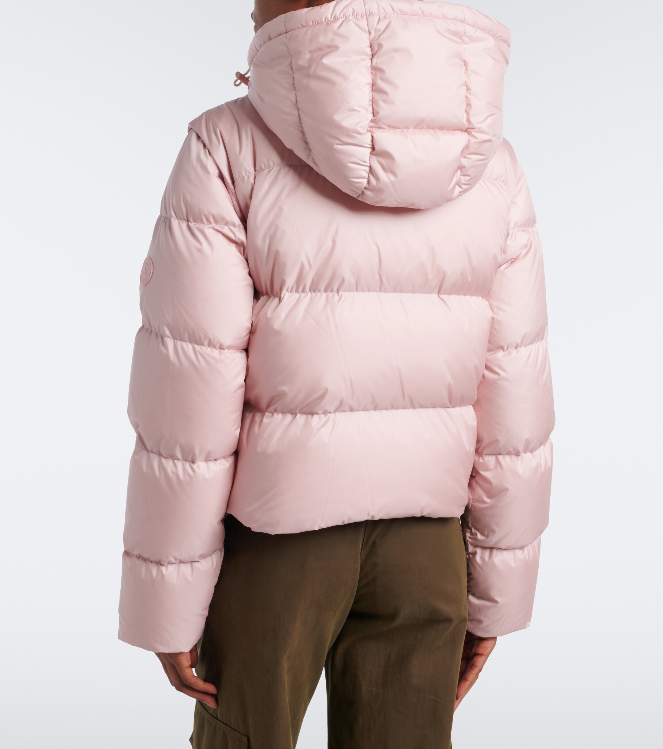 Burberry Burberry Burberry Check hooded down jacket