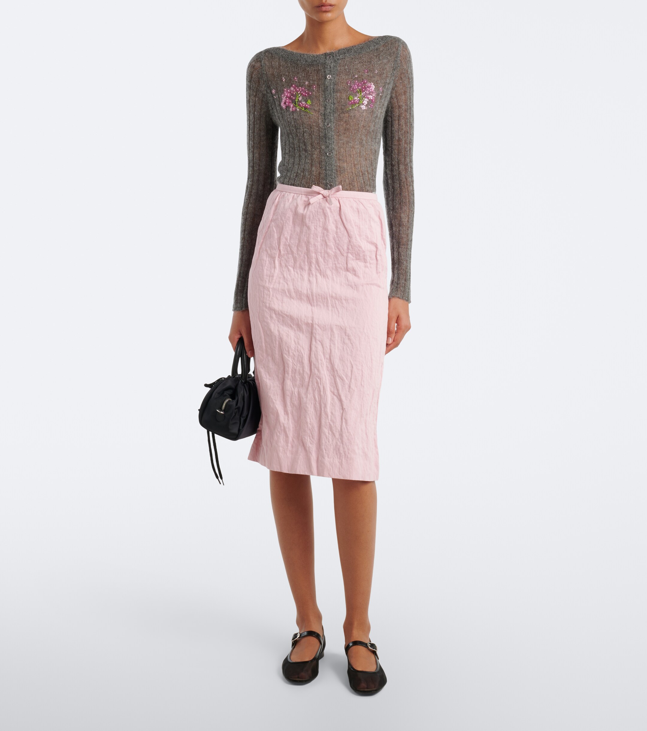 SHUSHU/TONG Shushu/Tong Embellished wool and mohair-blend cardigan