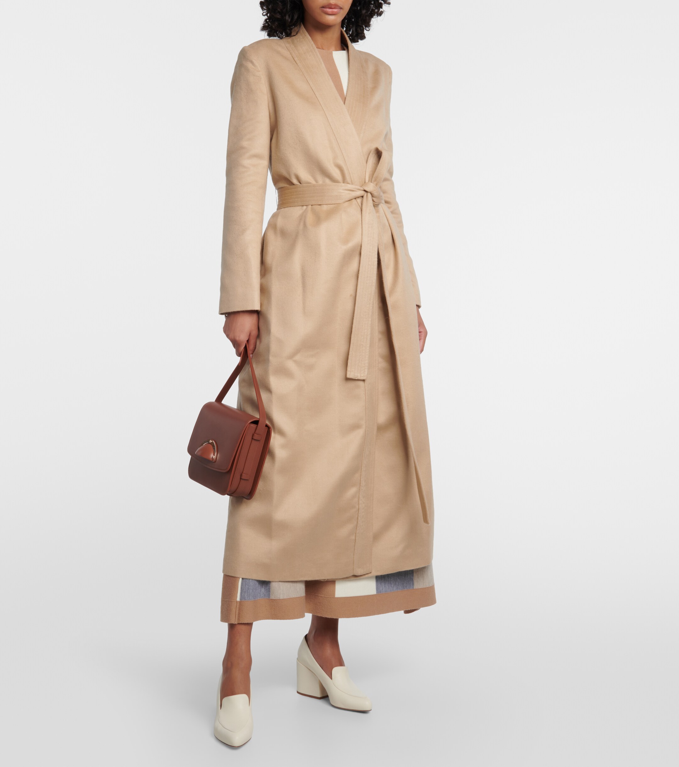 Gabriela Hearst Devon wrap silk coat