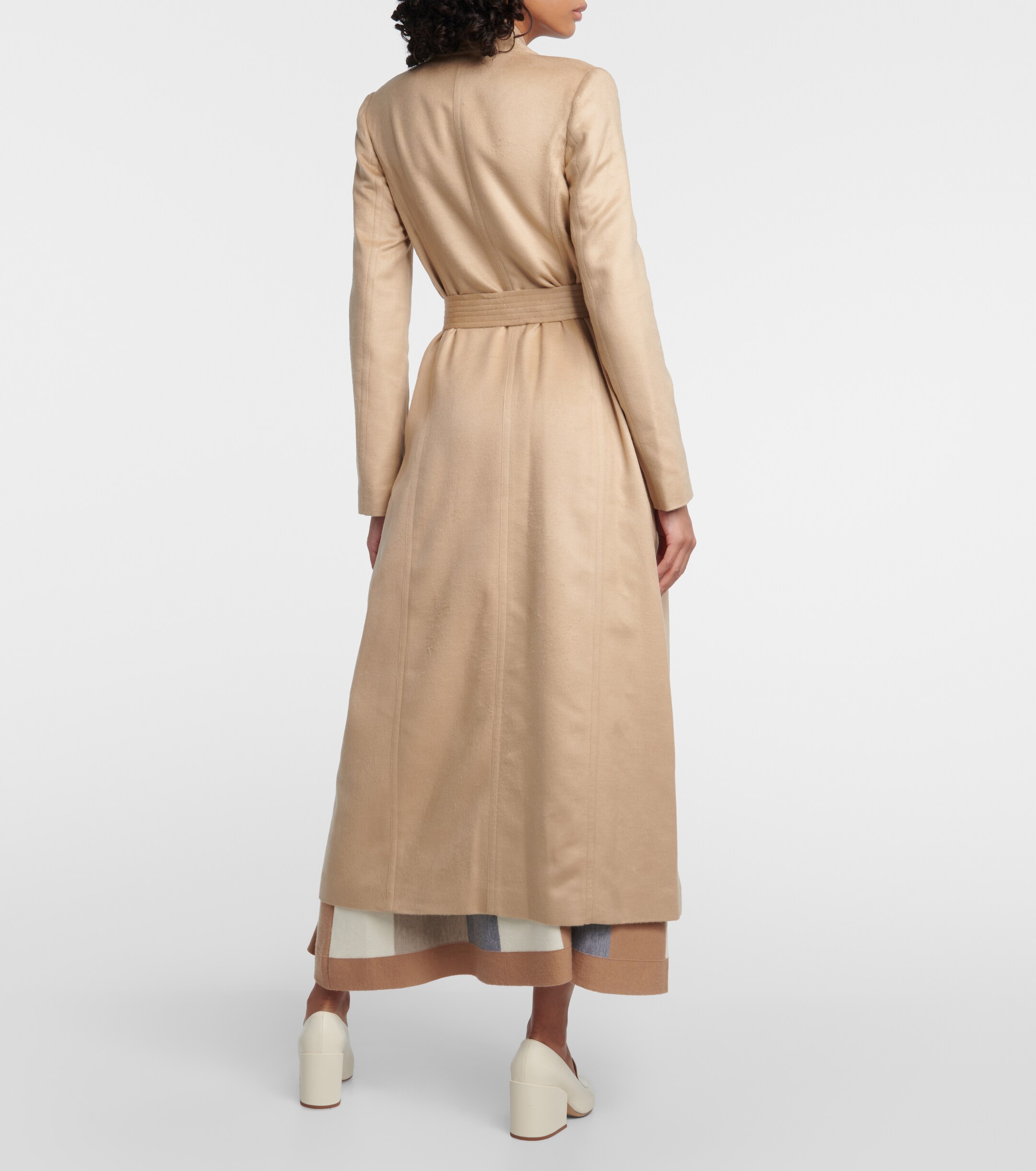 Gabriela Hearst Devon wrap silk coat thumbnail