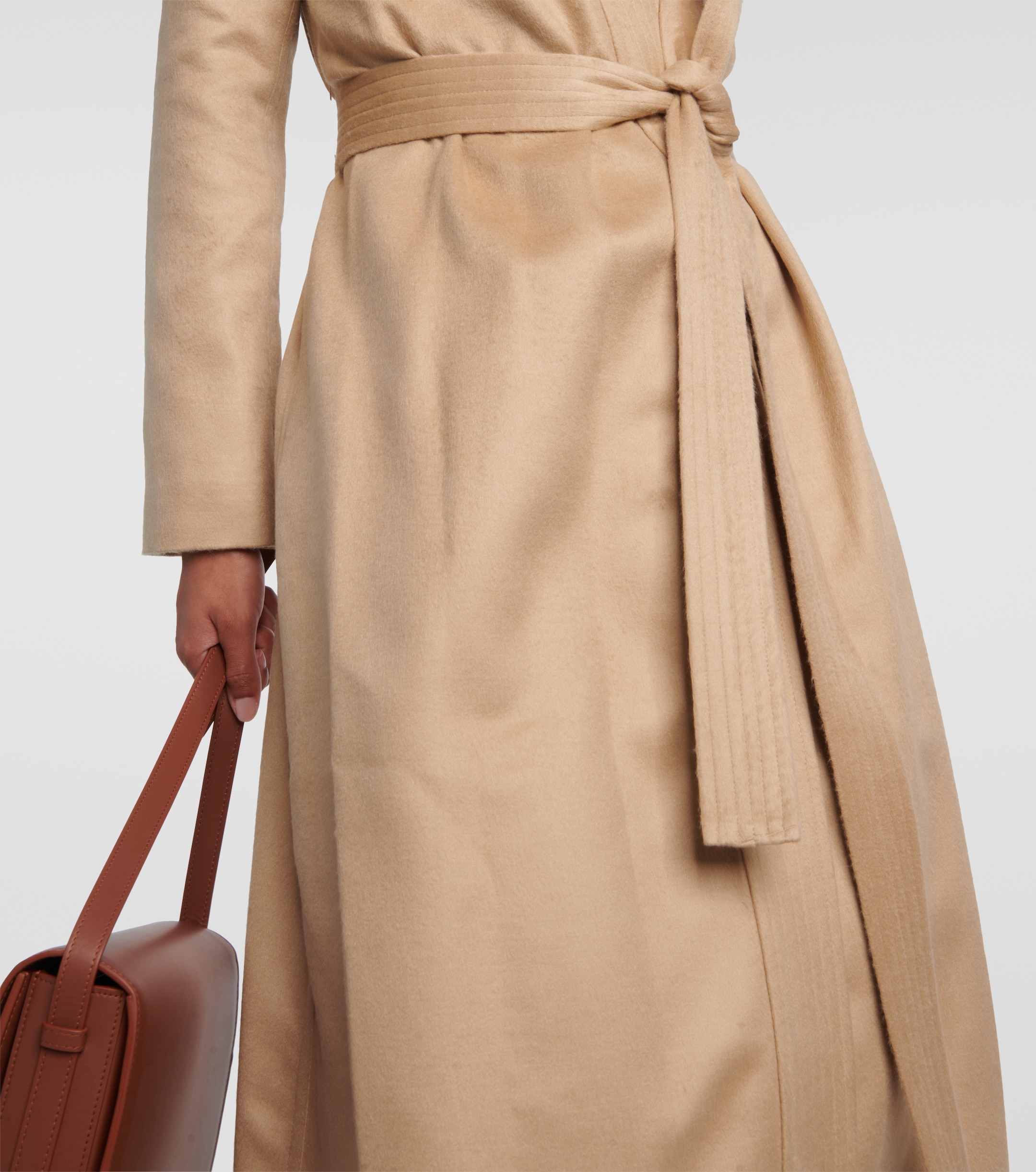 Gabriela Hearst Devon wrap silk coat thumbnail