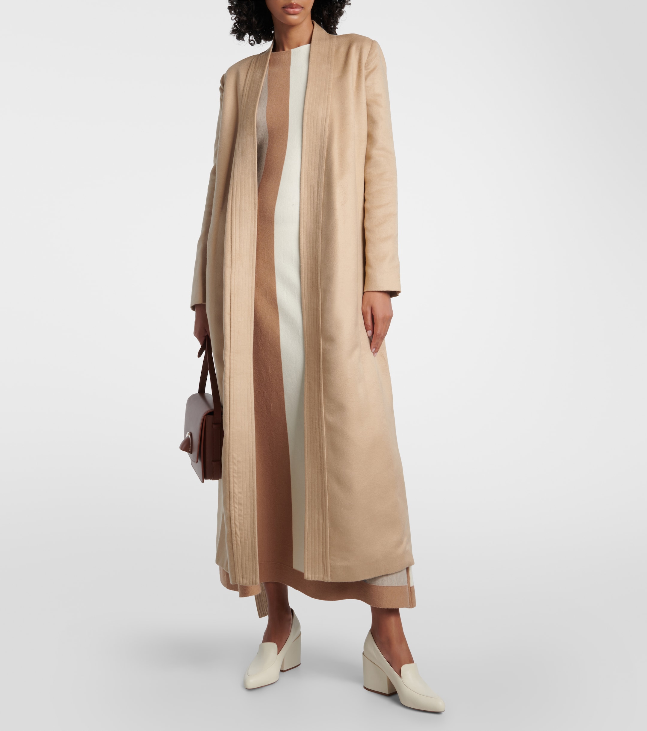 Gabriela Hearst Devon wrap silk coat thumbnail