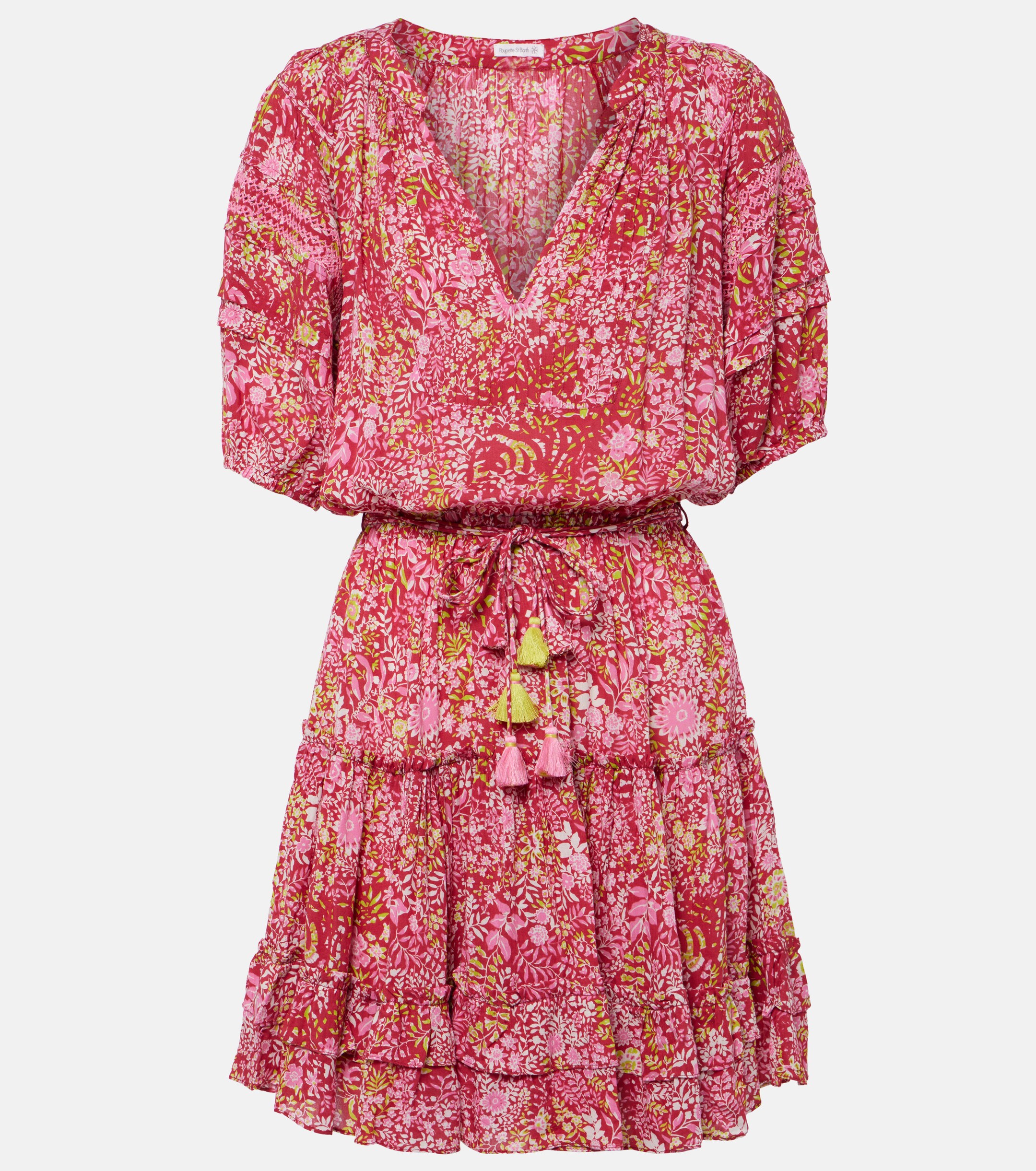 Poupette St Barth Bona floral minidress