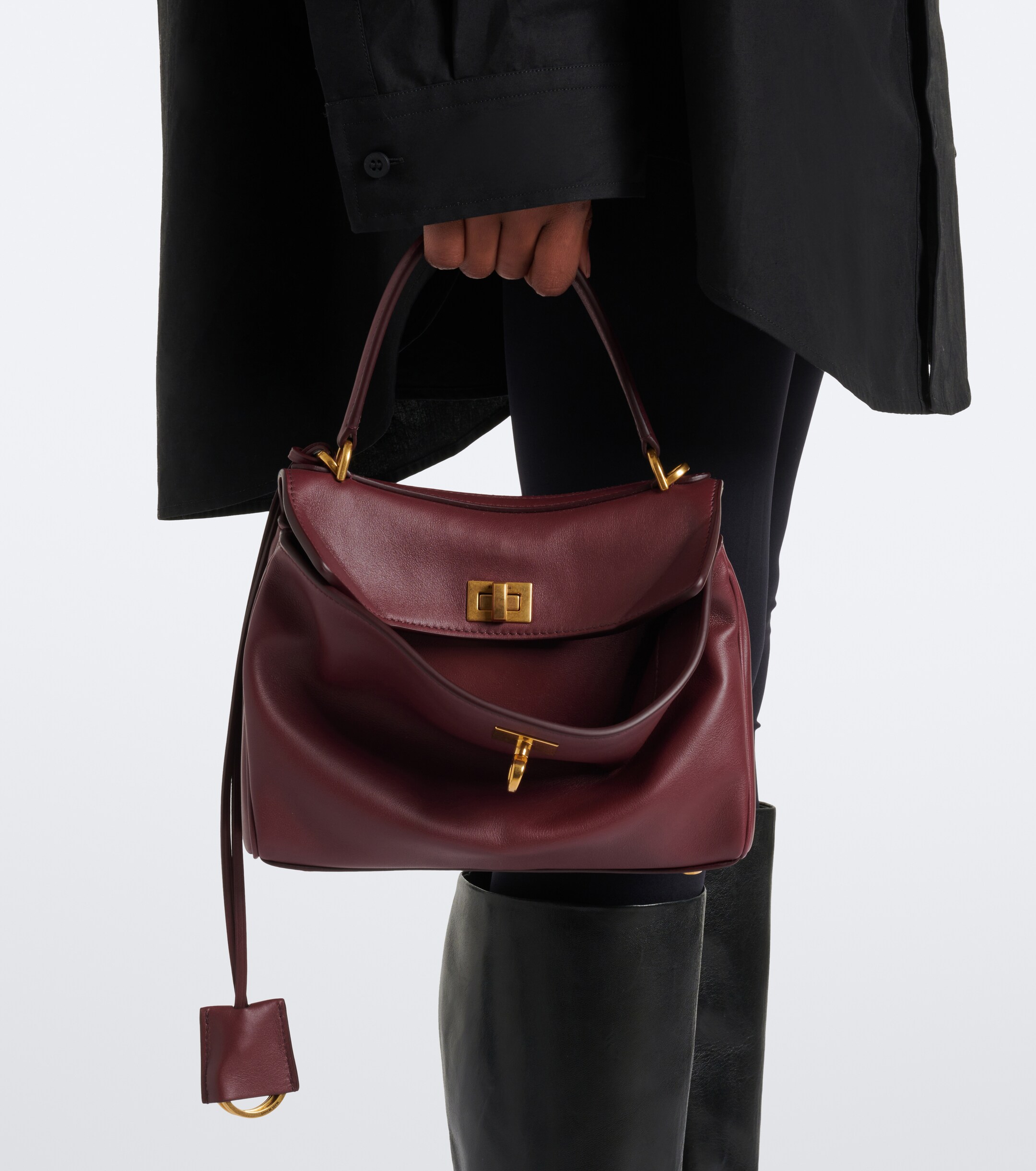 Balenciaga Rodeo Mini leather top-handle bag