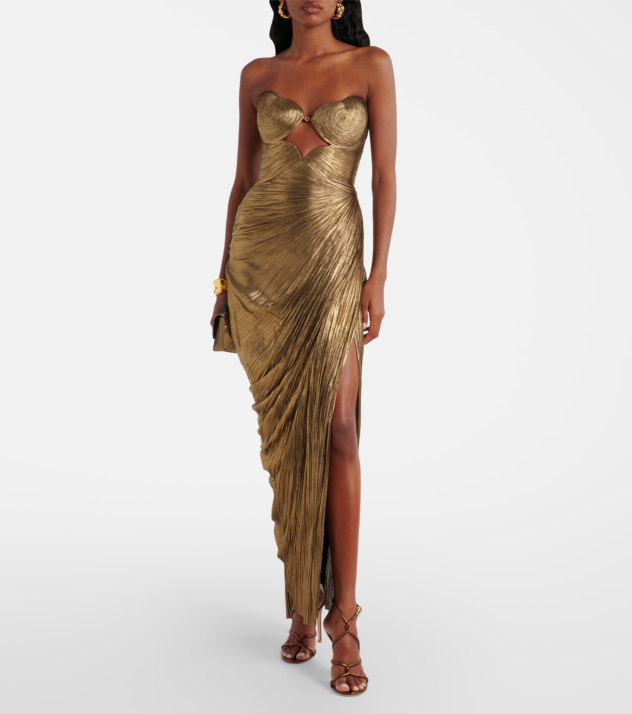 Maria Lucia Hohan - Amisha cutout silk tulle corset gown | Plush