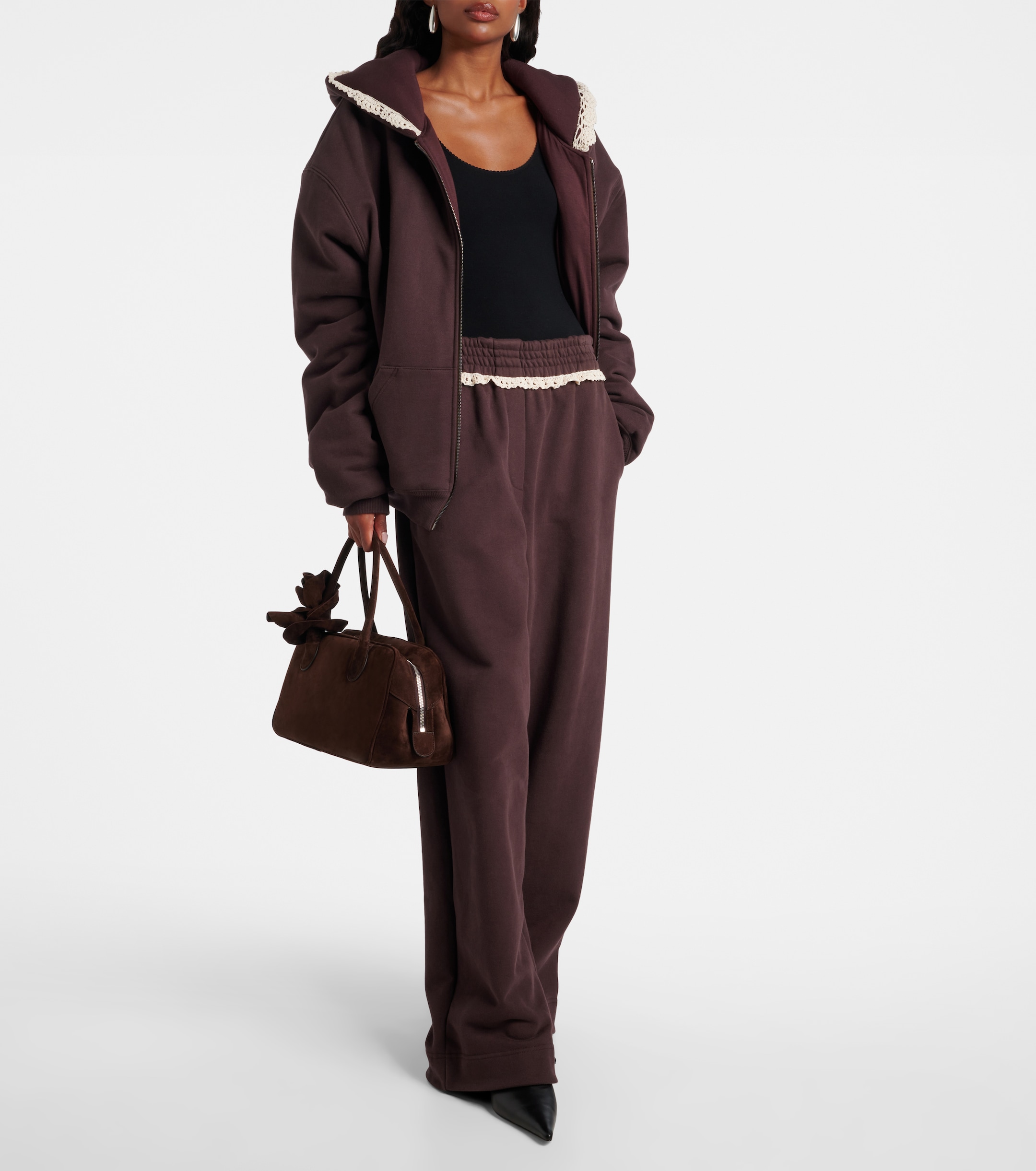 Magda Butrym Brigitte suede tote bag