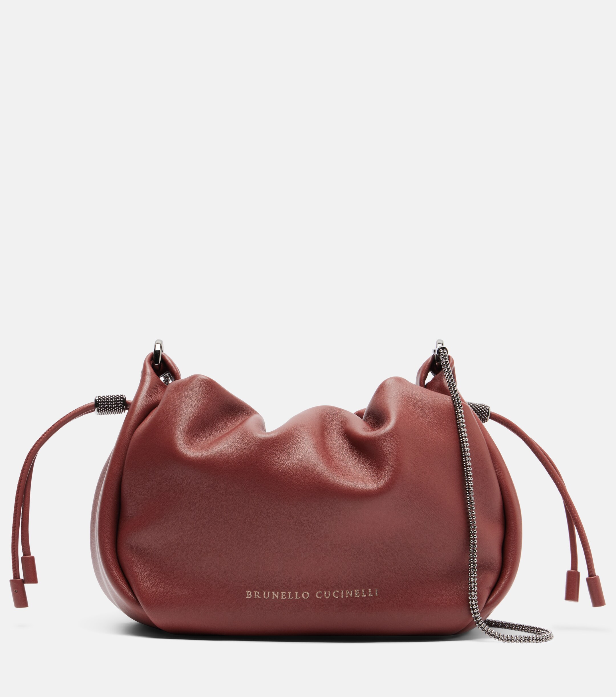 Brunello Cucinelli Mellow Mini leather crossbody bag