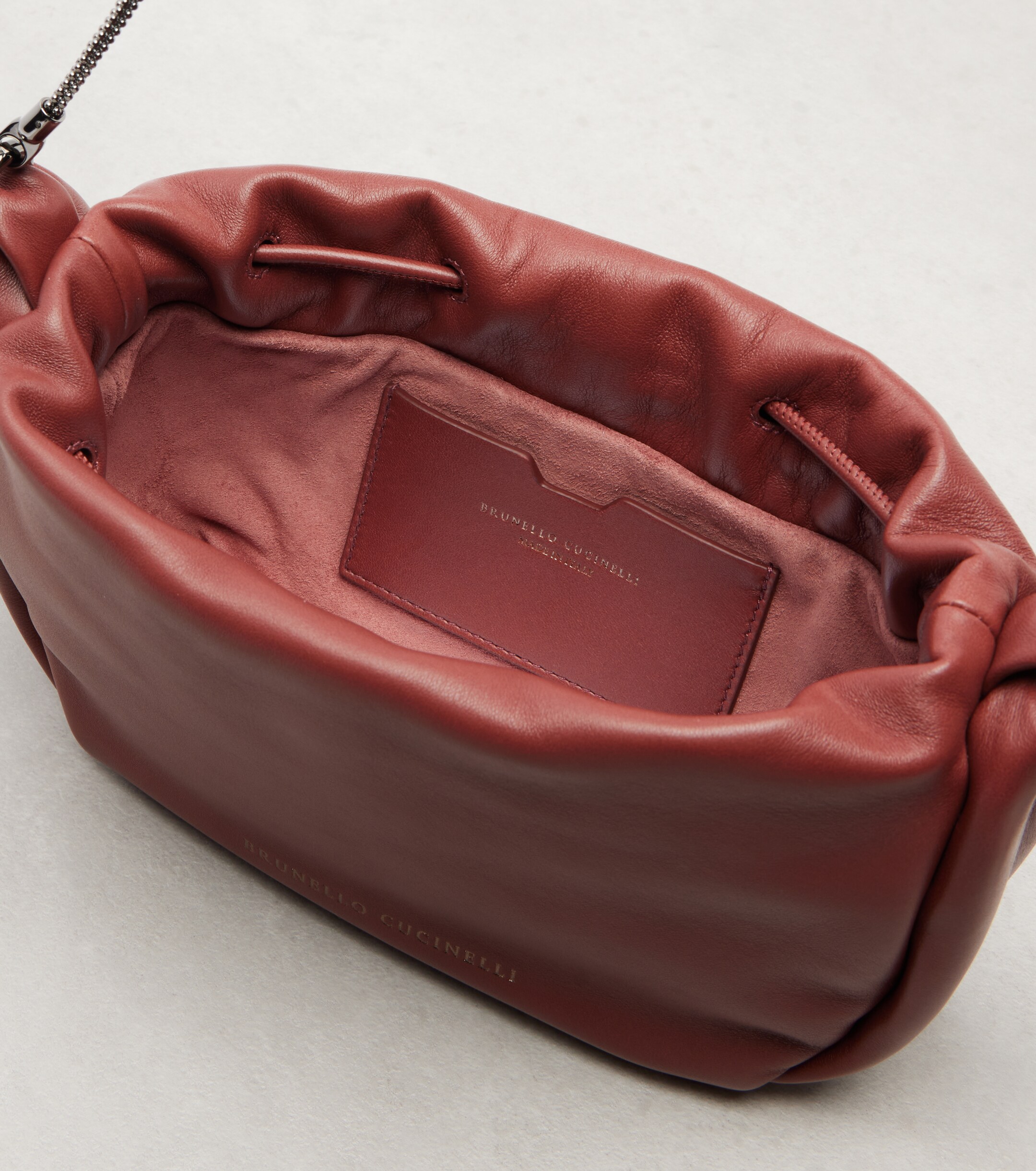 Brunello Cucinelli Mellow Mini leather crossbody bag