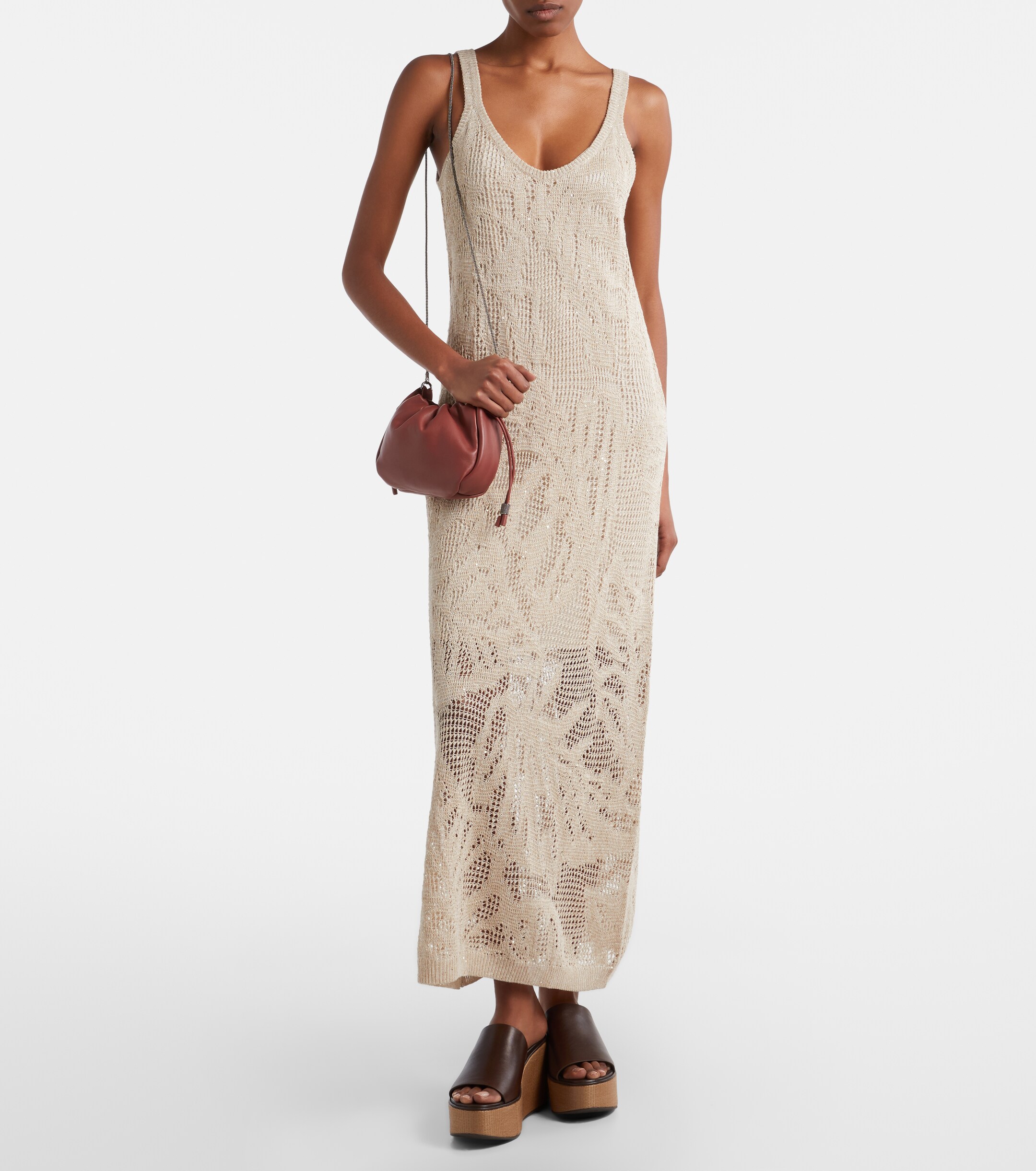 Brunello Cucinelli Mellow Mini leather crossbody bag