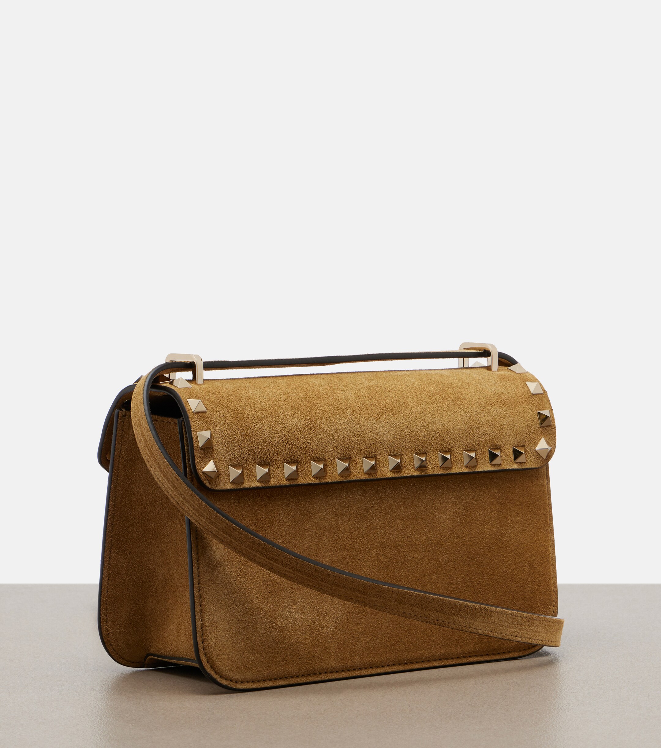 Valentino Garavani Rockstud Small suede shoulder bag thumbnail