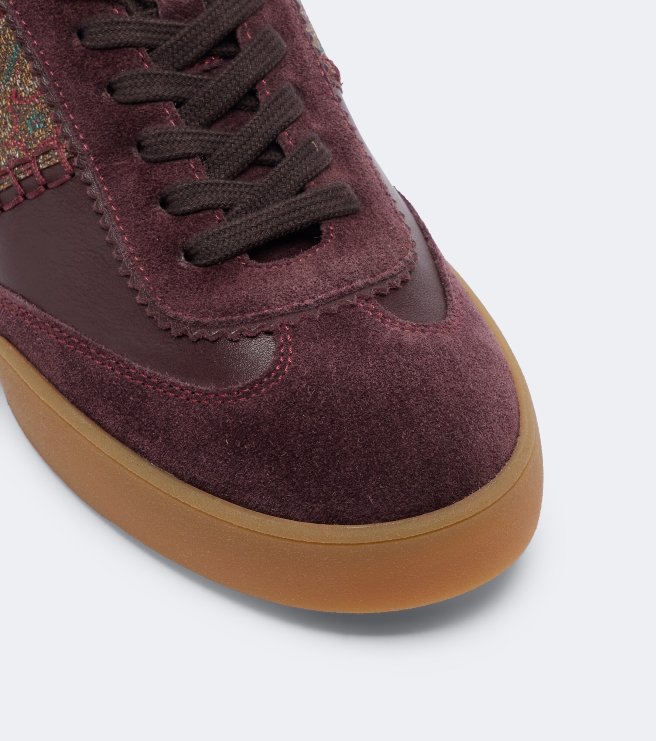 Etro Etro Pegaso suede-trimmed leather sneakers