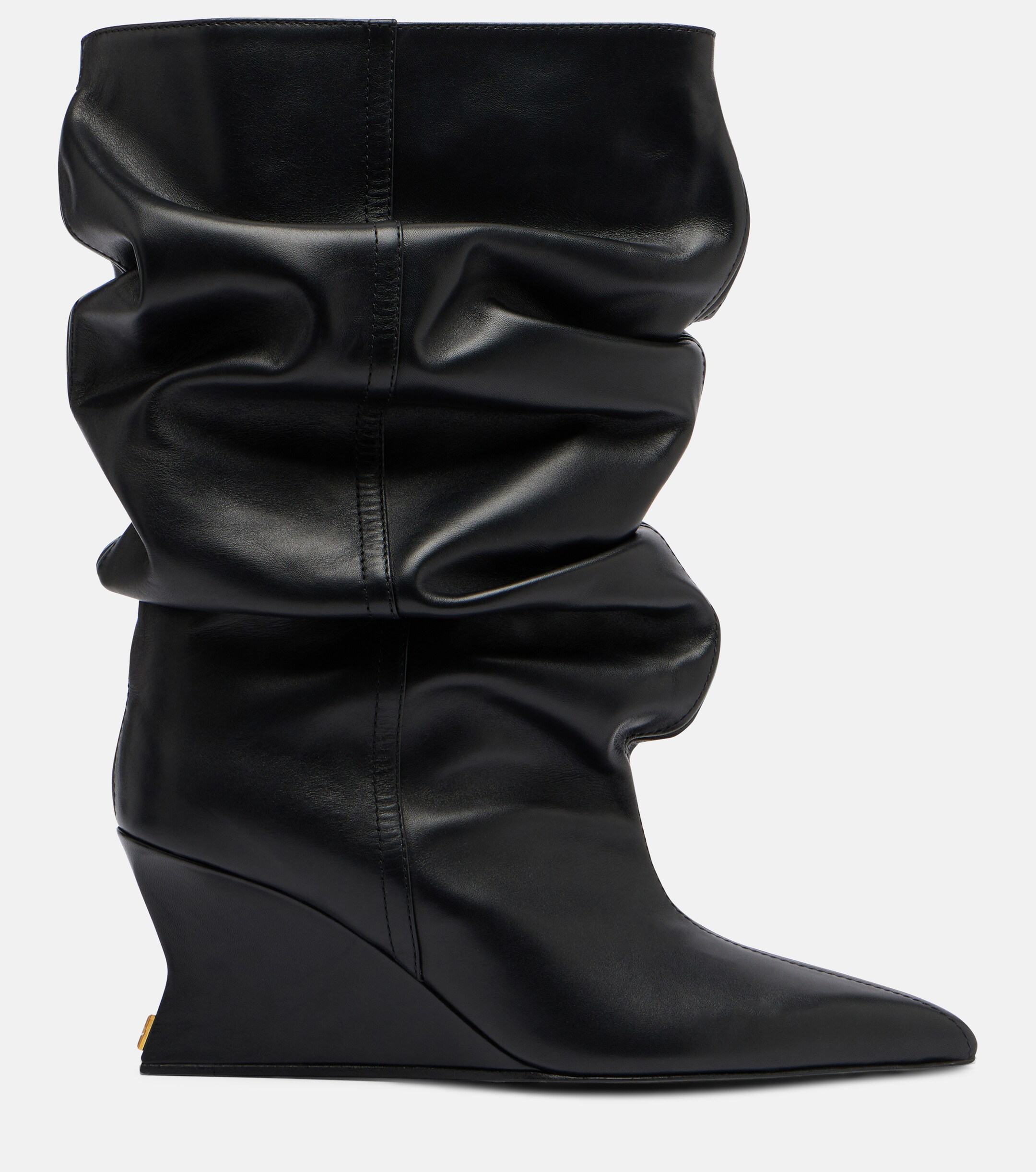 Balmain Balmain Leather wedge boots