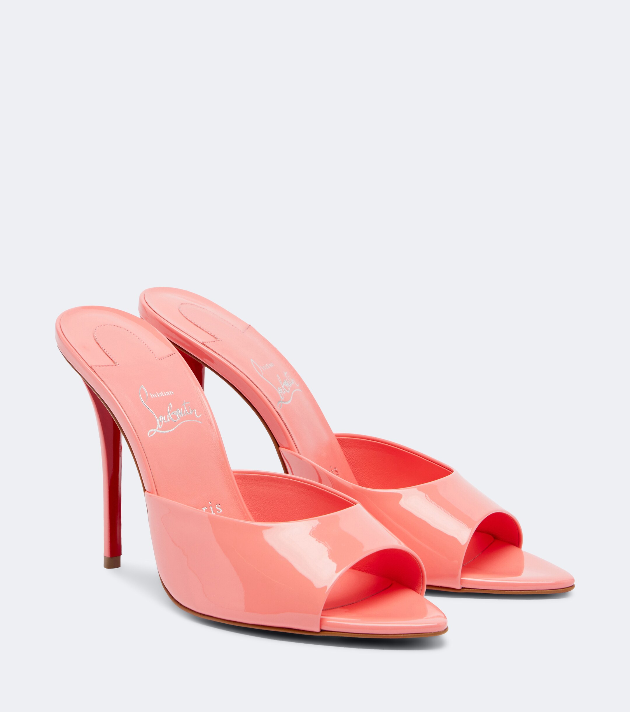 CHRISTIAN LOUBOUTIN Christian Louboutin Miss Z patent leather mules