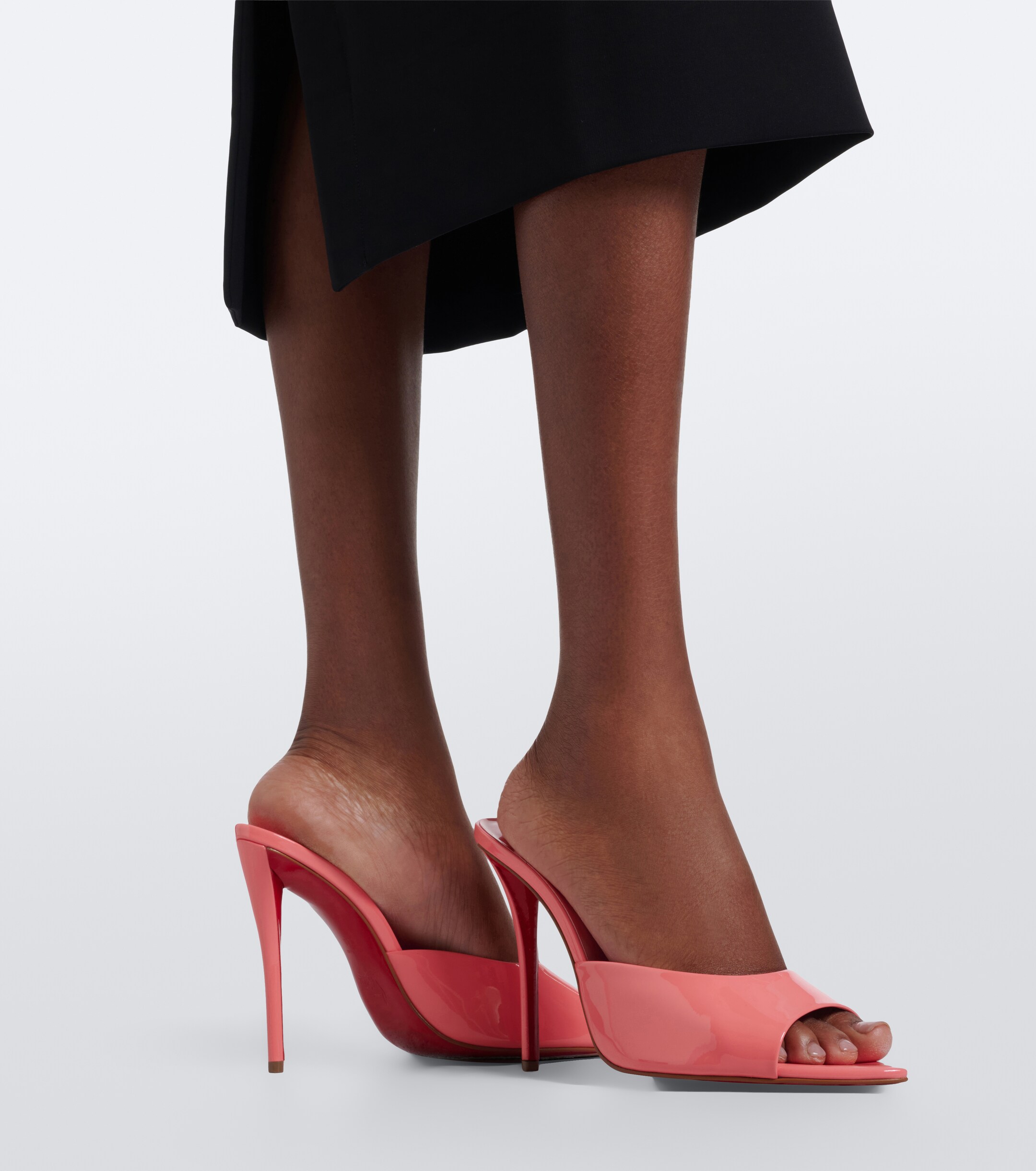 CHRISTIAN LOUBOUTIN Christian Louboutin Miss Z patent leather mules