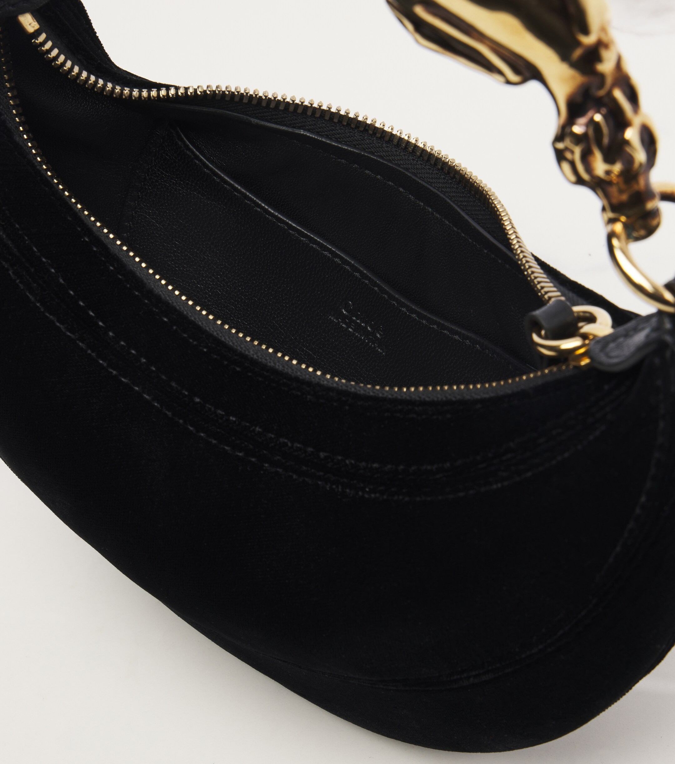 Chloé Chain Horse Small velvet shoulder bag
