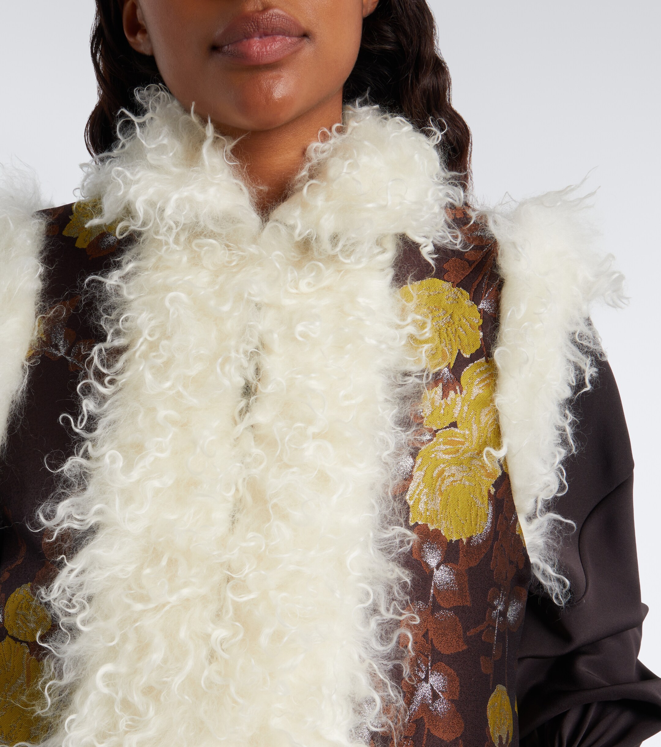 La DoubleJ La DoubleJ Floral jacquard mohair vest