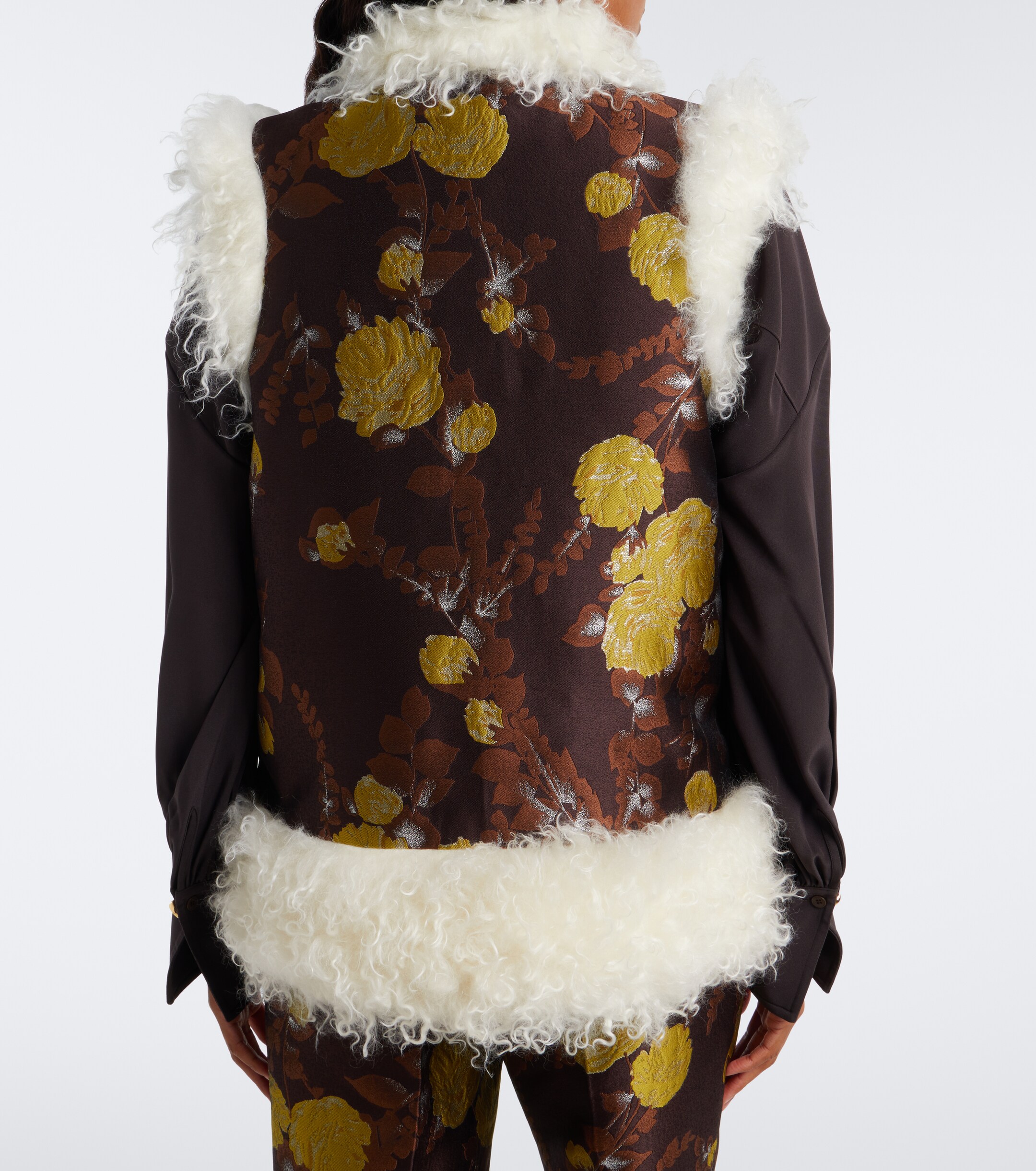 La DoubleJ La DoubleJ Floral jacquard mohair vest