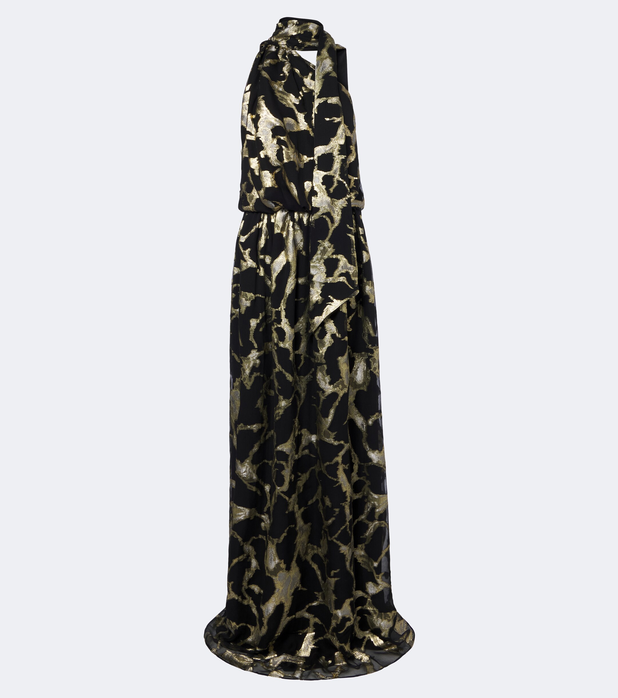 Taller Marmo Taller Marmo Kintsugi silk-blend fil coupé gown