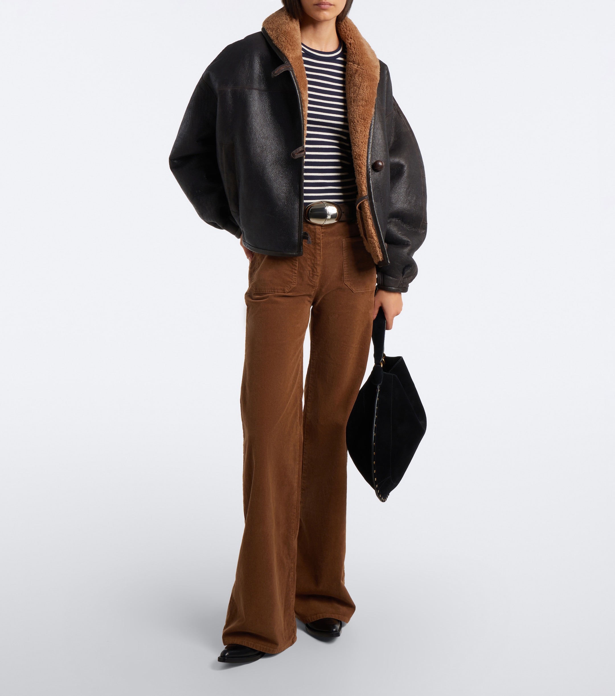 Nili Lotan Nili Lotan Florence cotton-blend corduroy wide-leg pants