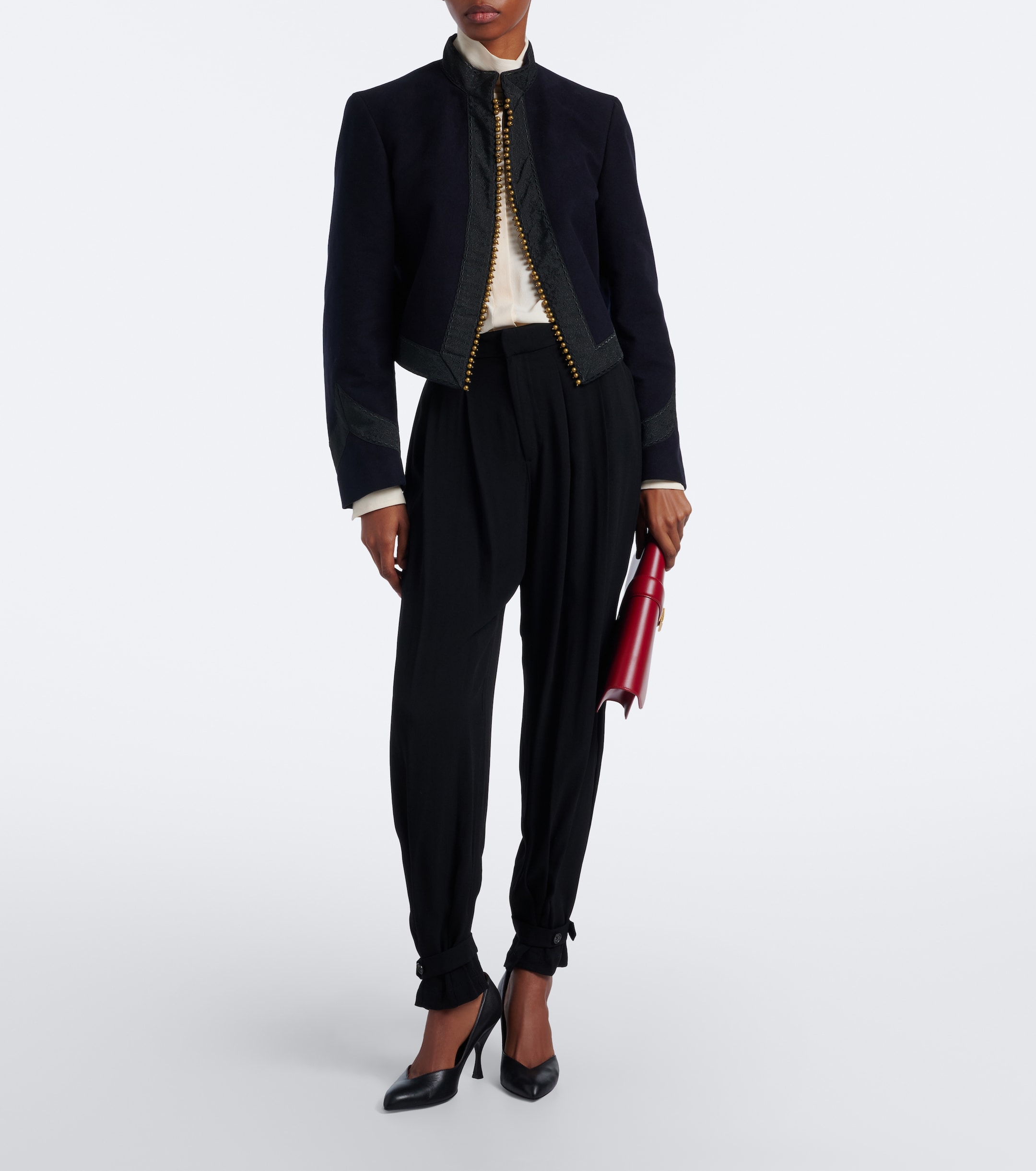 Polo Ralph Lauren Polo Ralph Lauren Pleated crêpe balloon pants