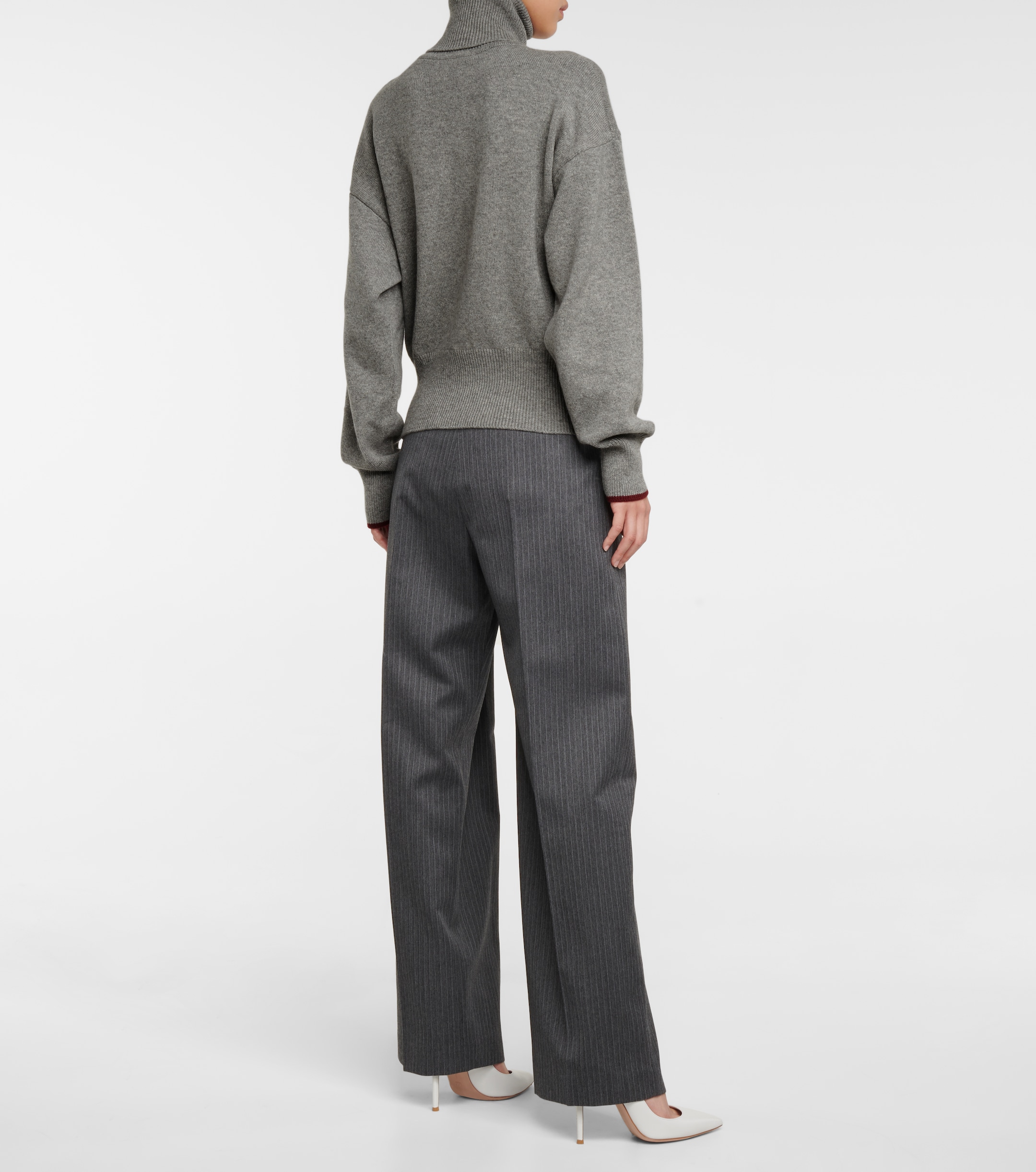 Victoria Beckham Cutout cashmere-blend knit sweater