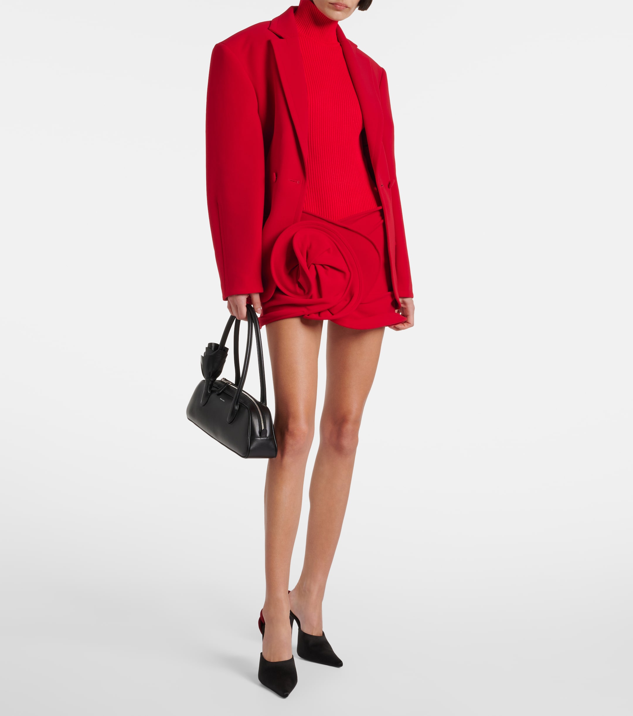 Magda Butrym Magda Butrym Ribbed-knit turtleneck bodysuit