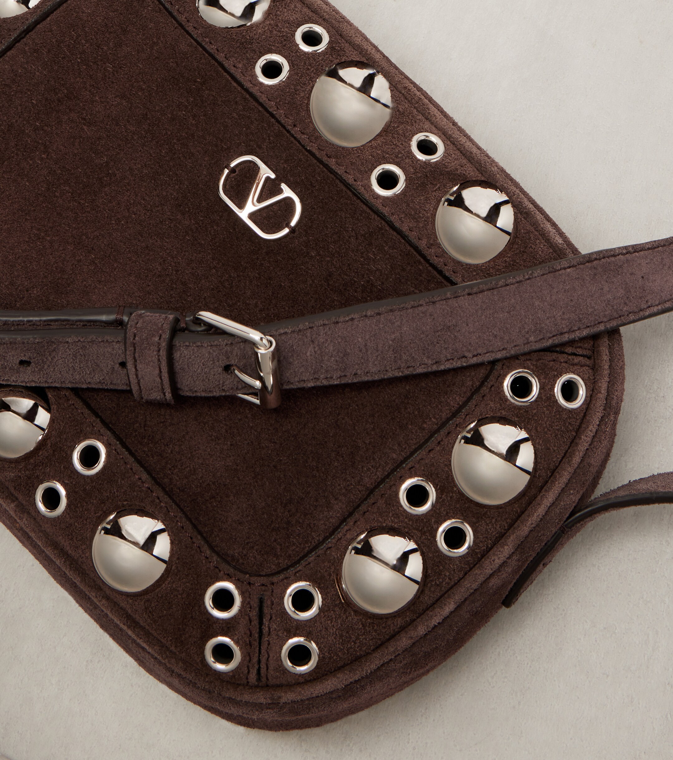 Valentino Garavani Nellcôte Small suede crossbody bag thumbnail