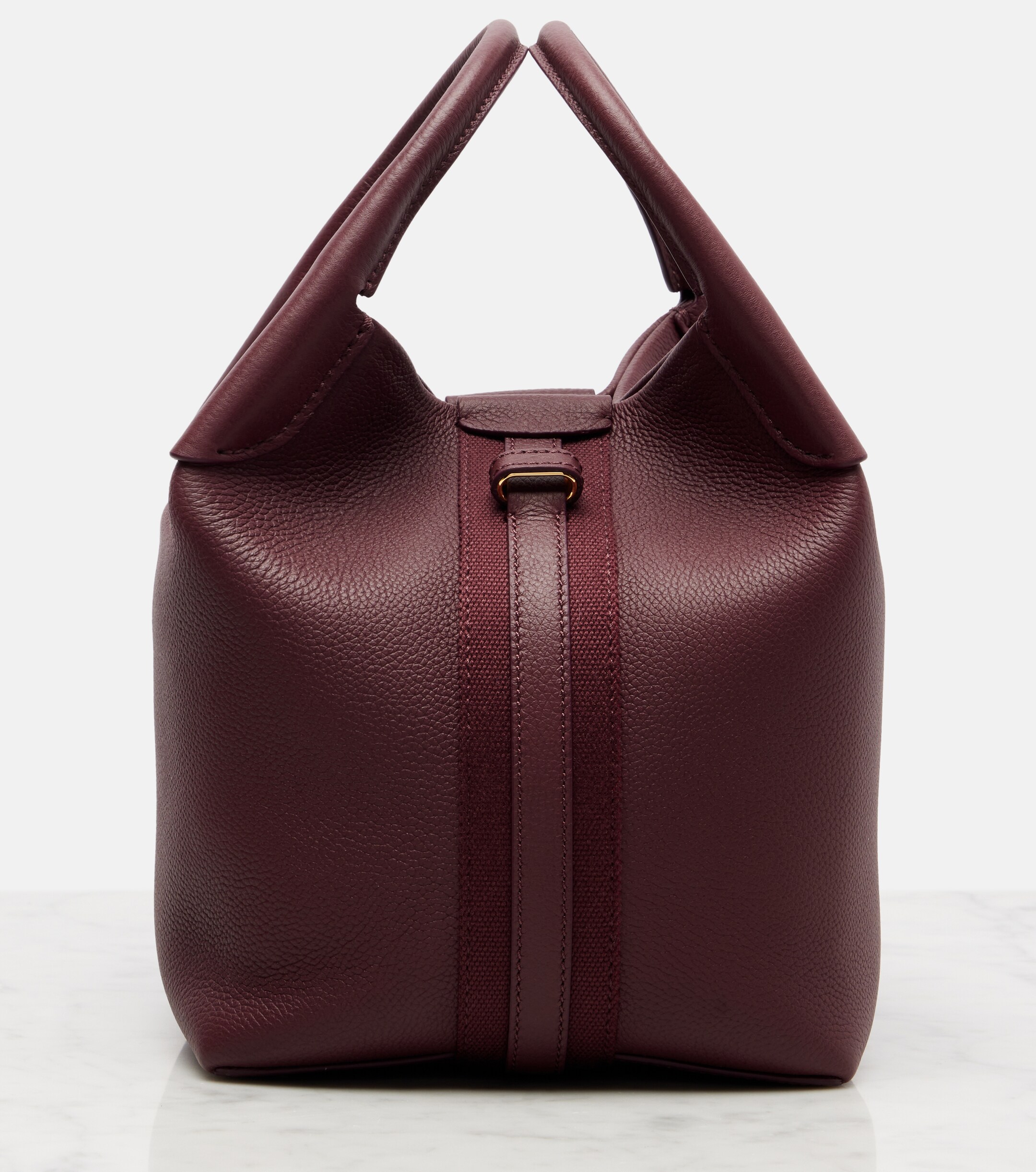 Loro Piana Bale Small leather bucket bag